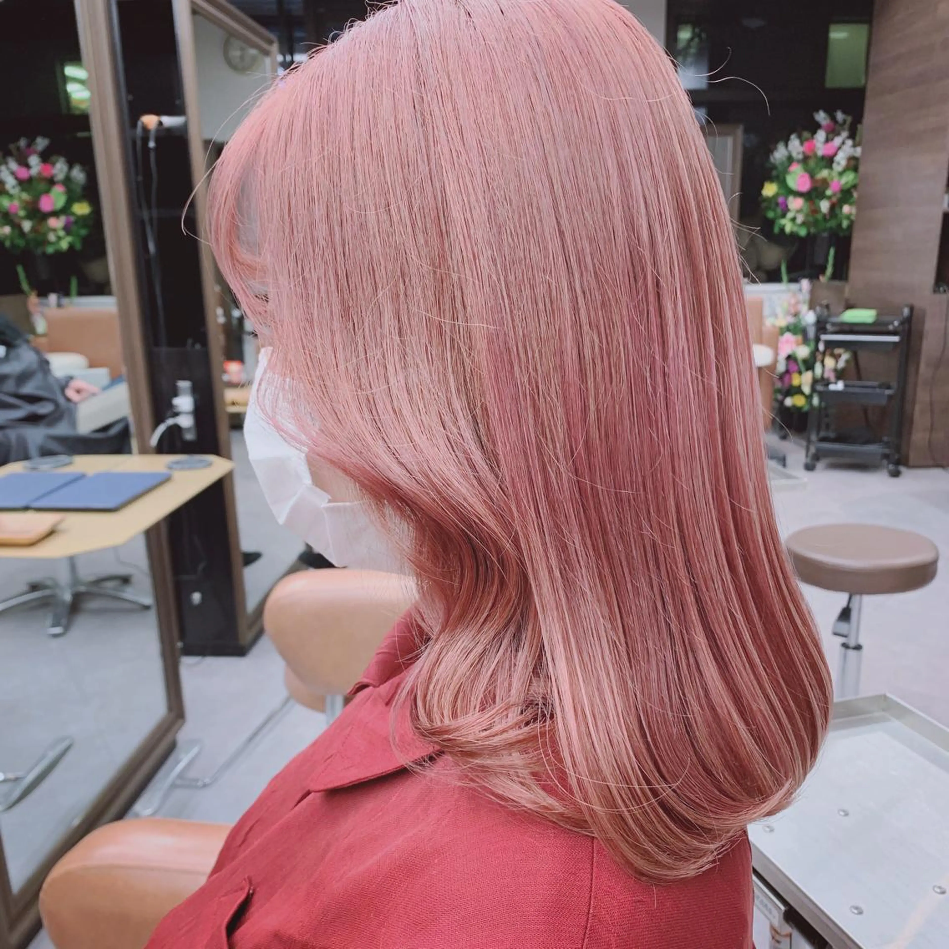 ミディアム カラー ヘアアレンジ 心斎橋🤍韓国風🤍 Mamiのヘアスタイル