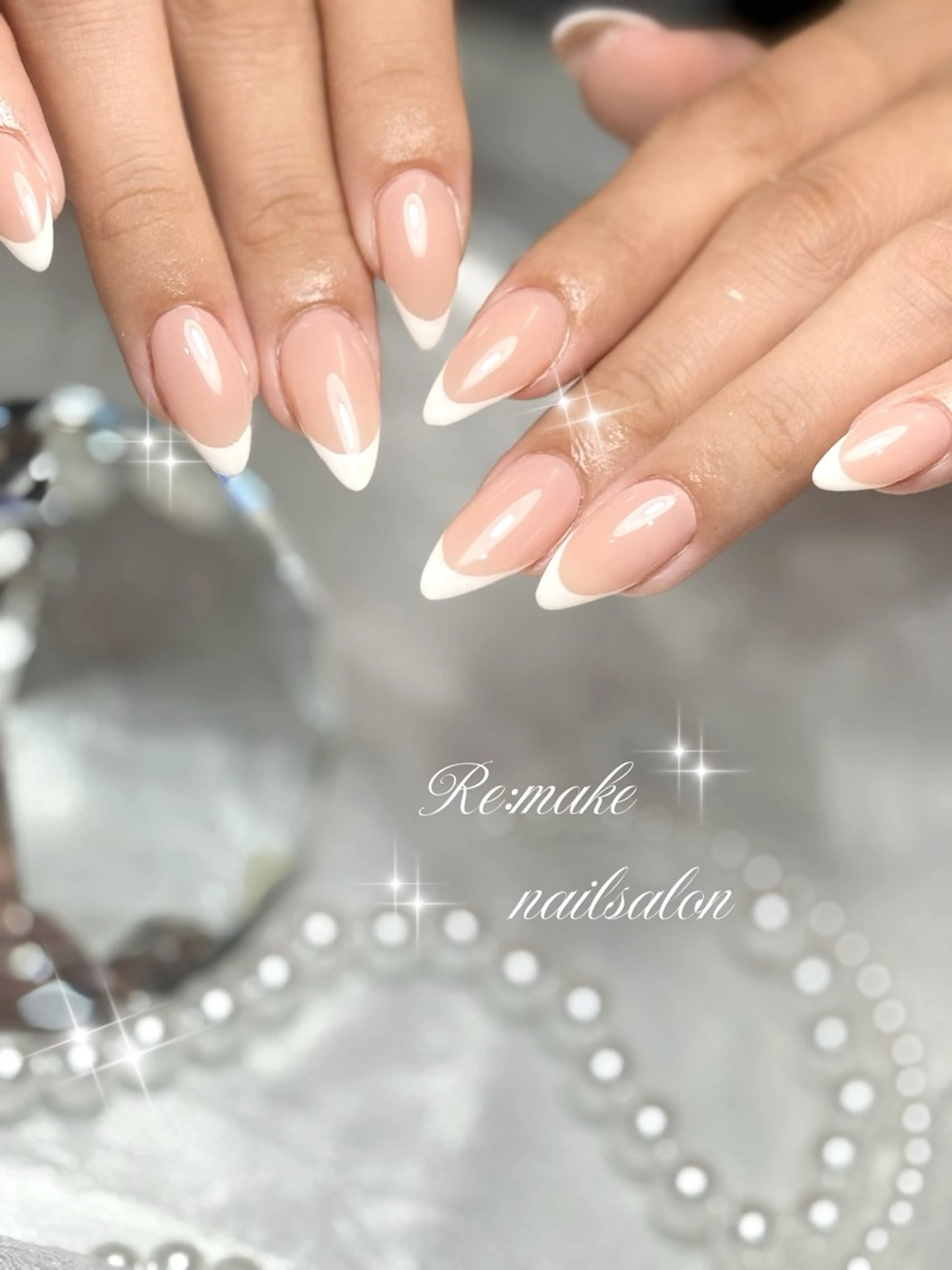 ネイル フレンチネイル ハンドネイル Suetake Shuriのネイルデザイン