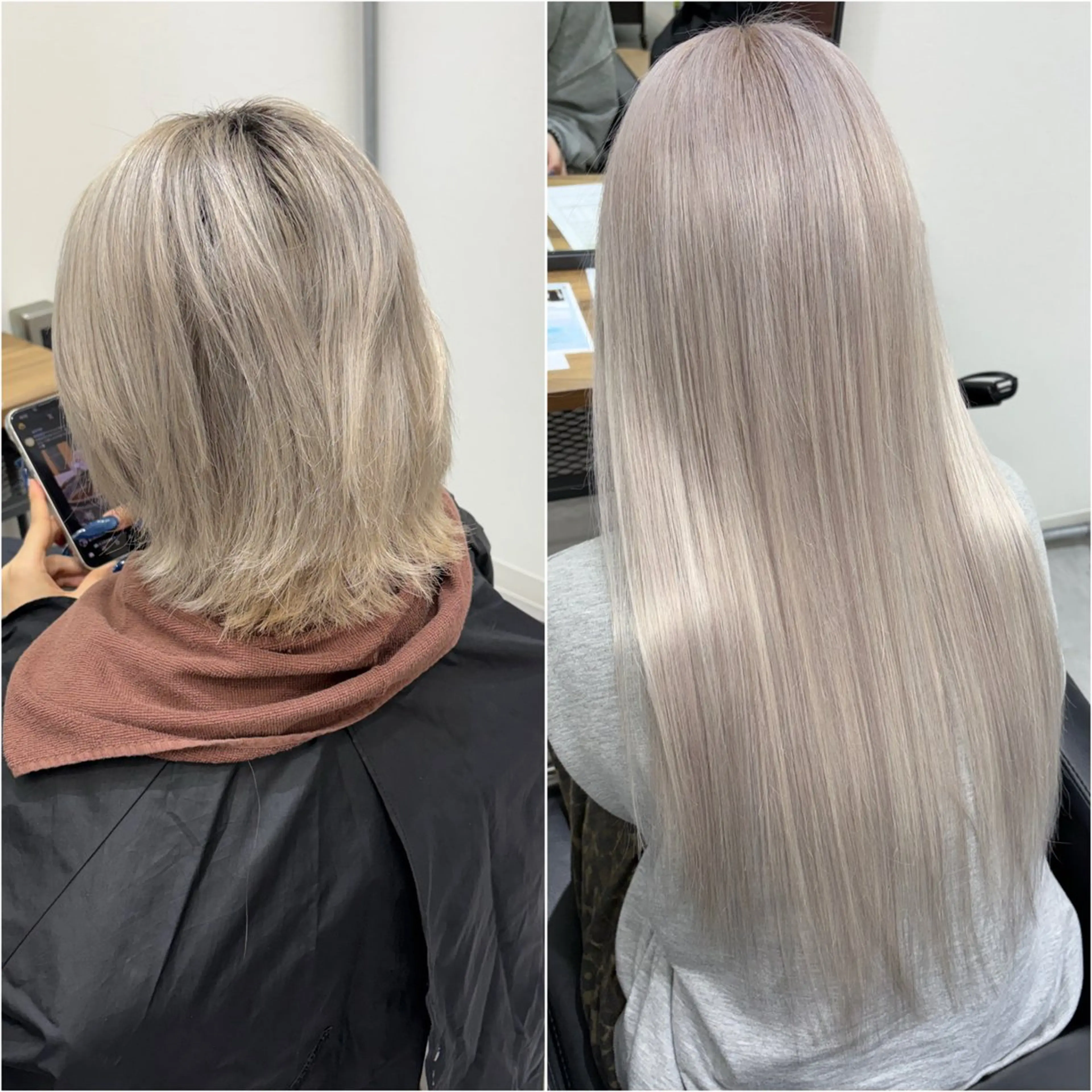 ロング カラー シールエクステ ダブルカラー エクステ ロング ヘアカラー トリートメント エクステ KEISUKE/ 艶カラー🧡エクステのヘアスタイル