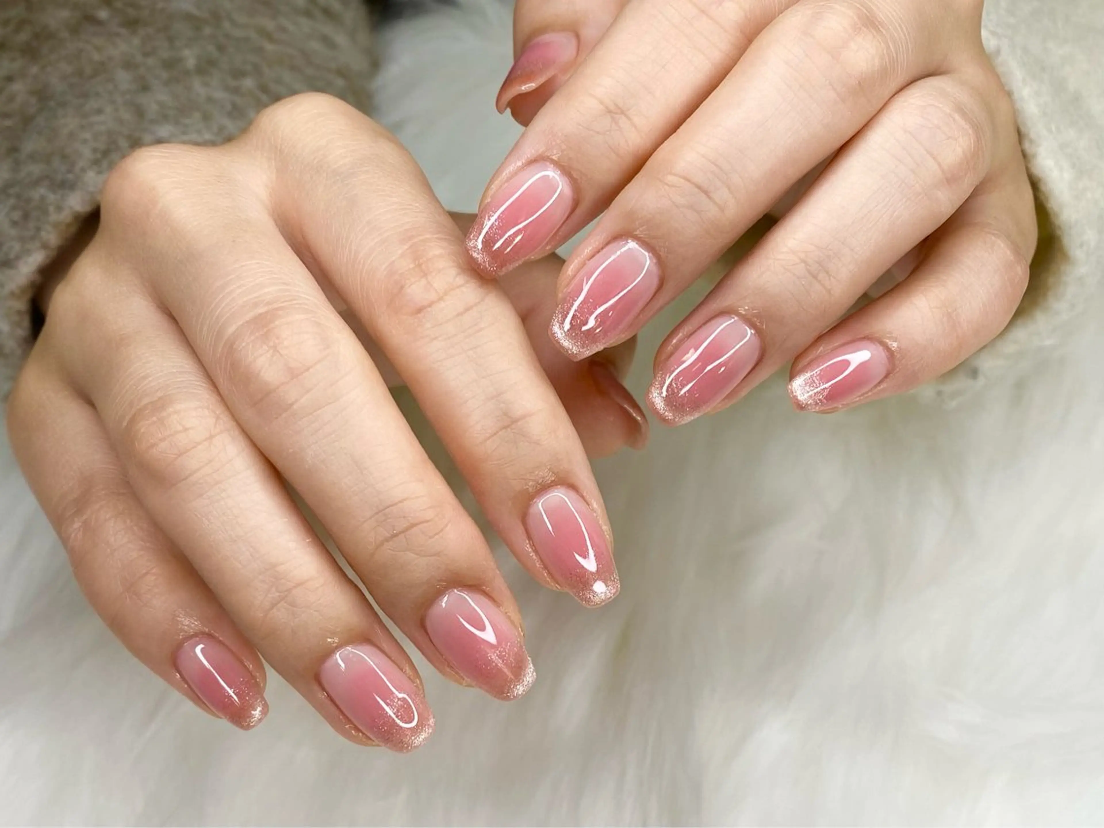 オフ無し🧸チークネイルの写真