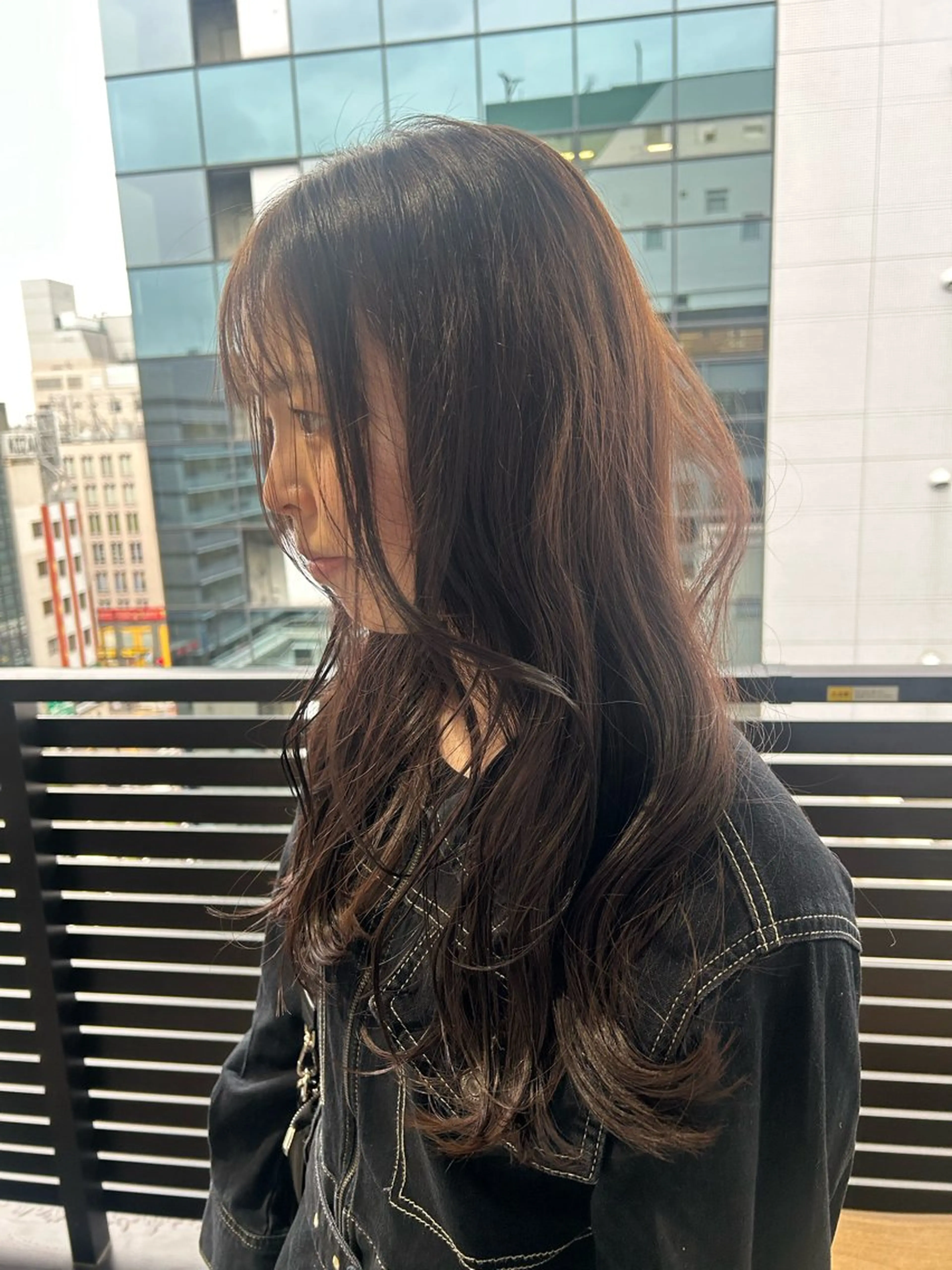 ロング ヘアカラー トリートメント SiLO Yukinaのヘアスタイル