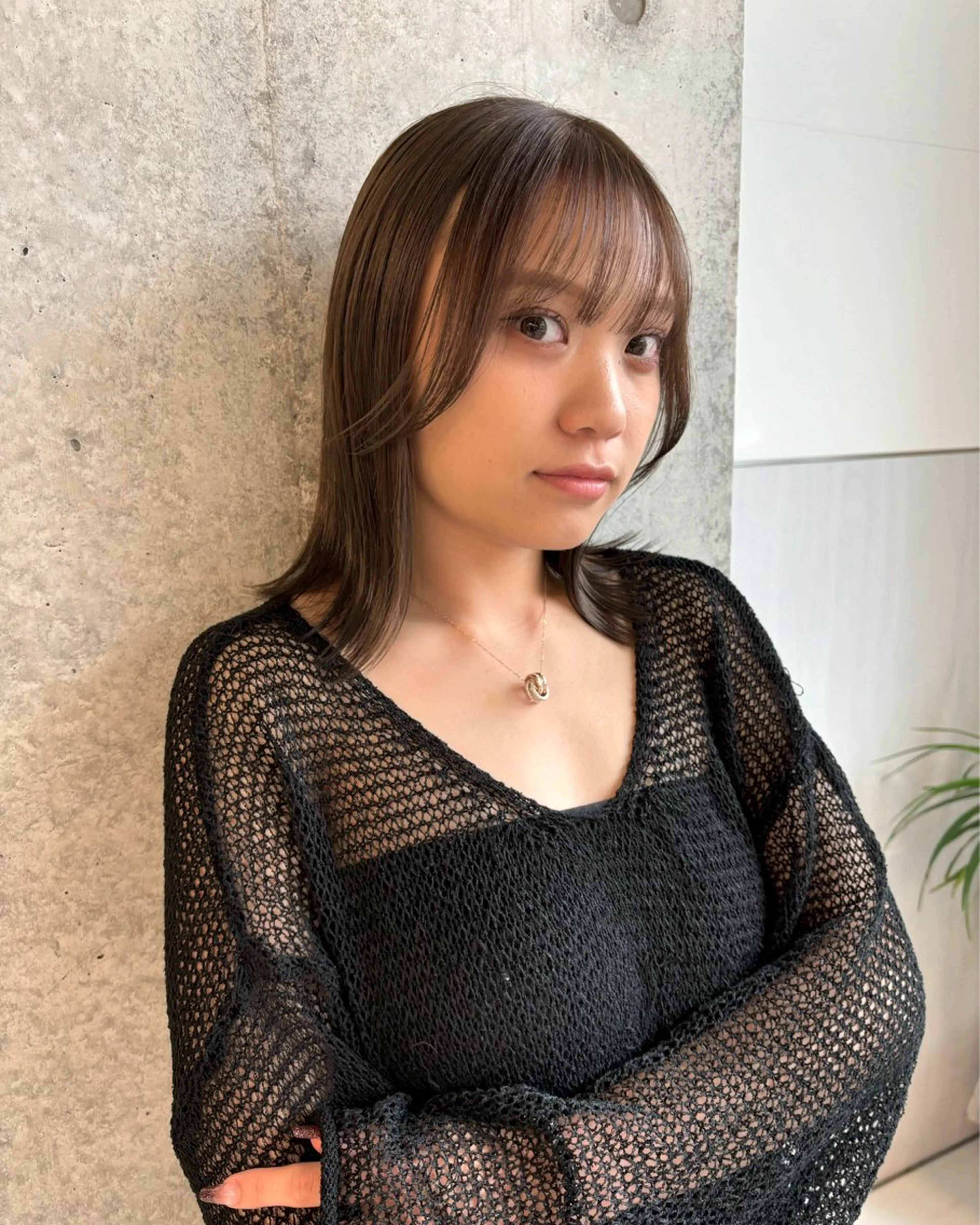 ミディアム カラー ブリーチ 透明感カラー ヘアカラー Miyu🎀レイヤー ／透明感カラー🪽のヘアスタイル