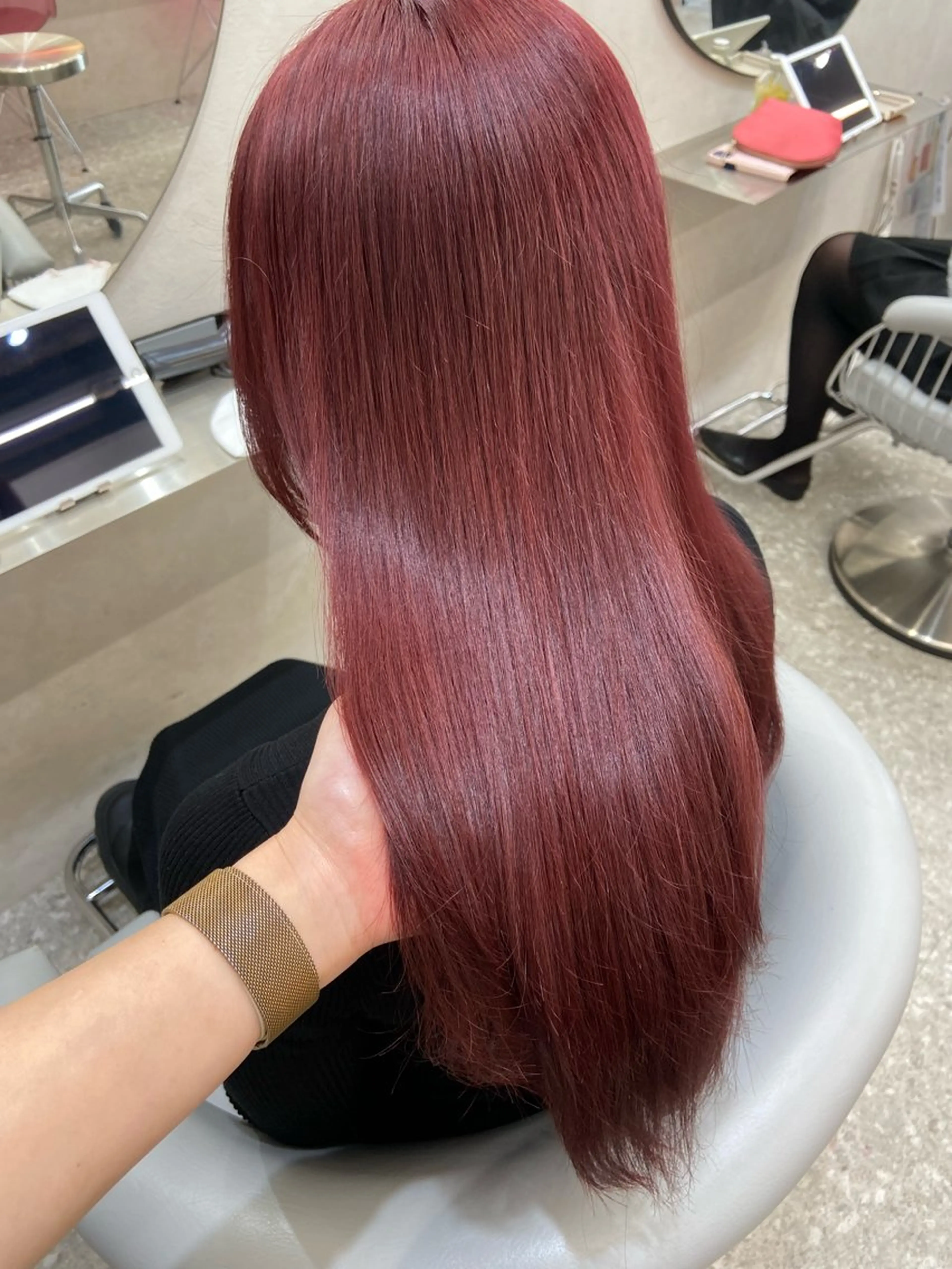 ロング カラー 新宿/韓国ヘア 中明度カラー/かやのヘアスタイル