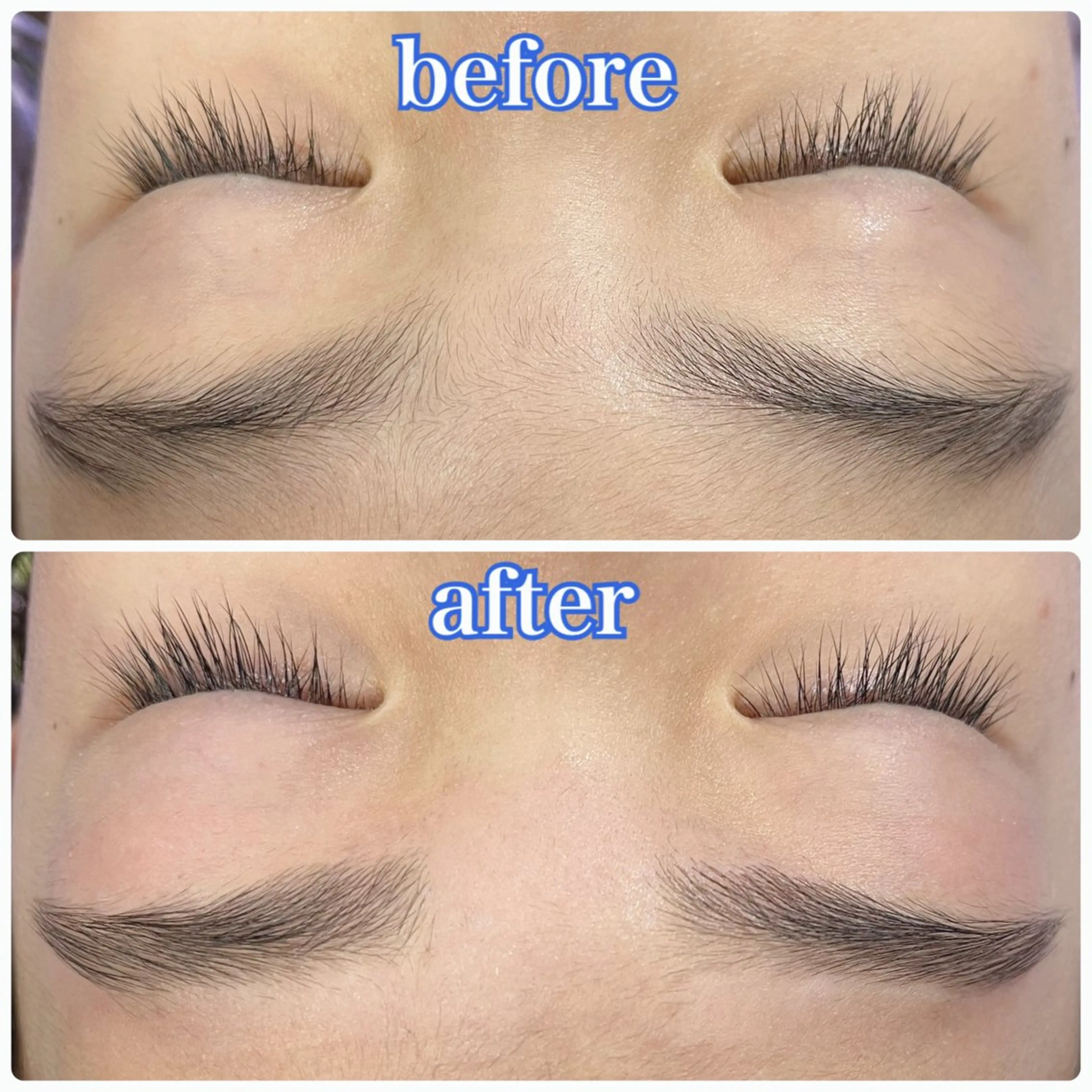 パリジェンヌ＋ナチュラルブロウリフト(眉毛WAX＆毛流れ矯正パーマ)の写真