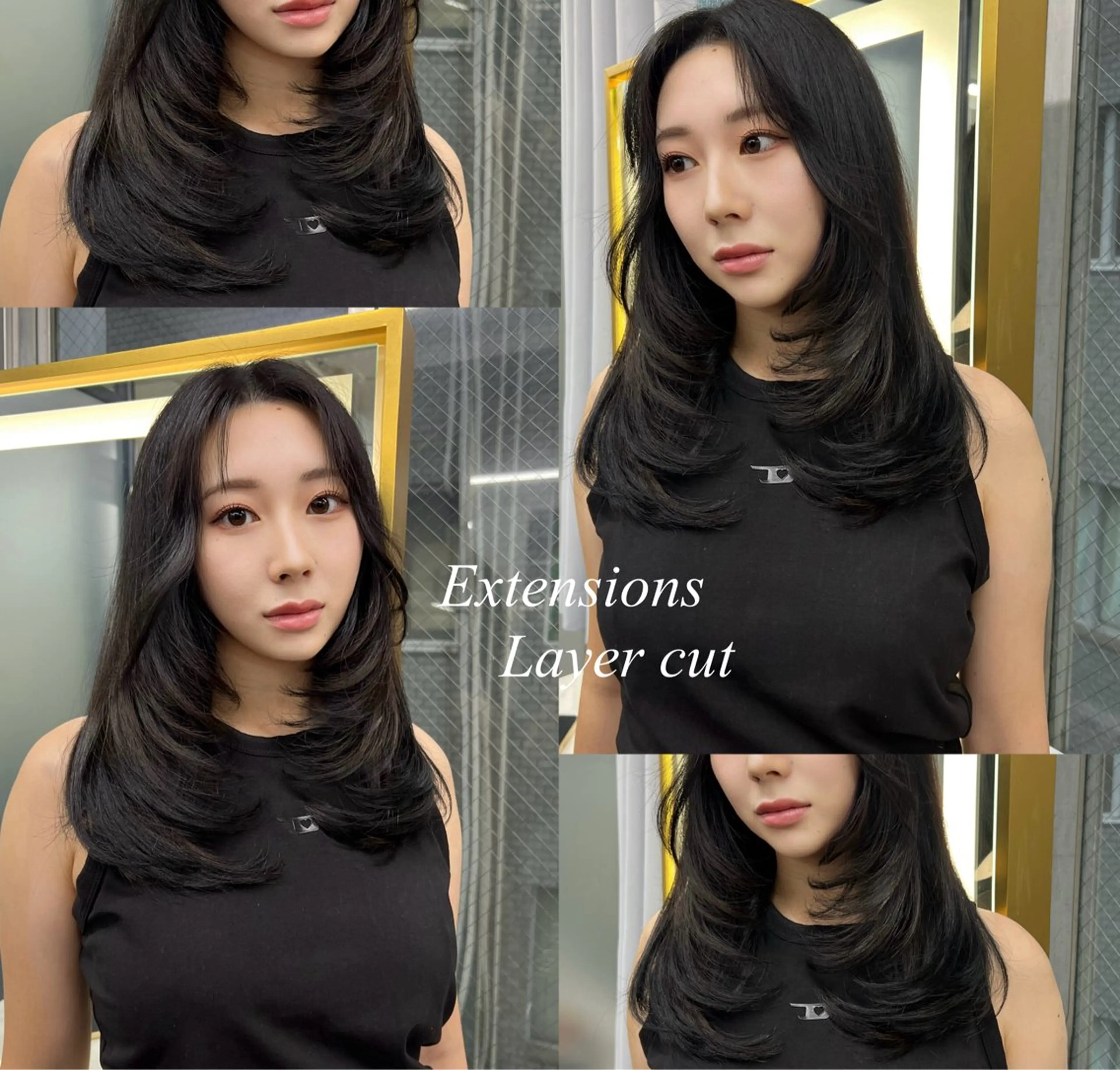 ロング カラー シールエクステ ハイトーンカラー エクステ ヘアカラー エクステ シールエクステ特化 ハイトーン、NANAのヘアスタイル