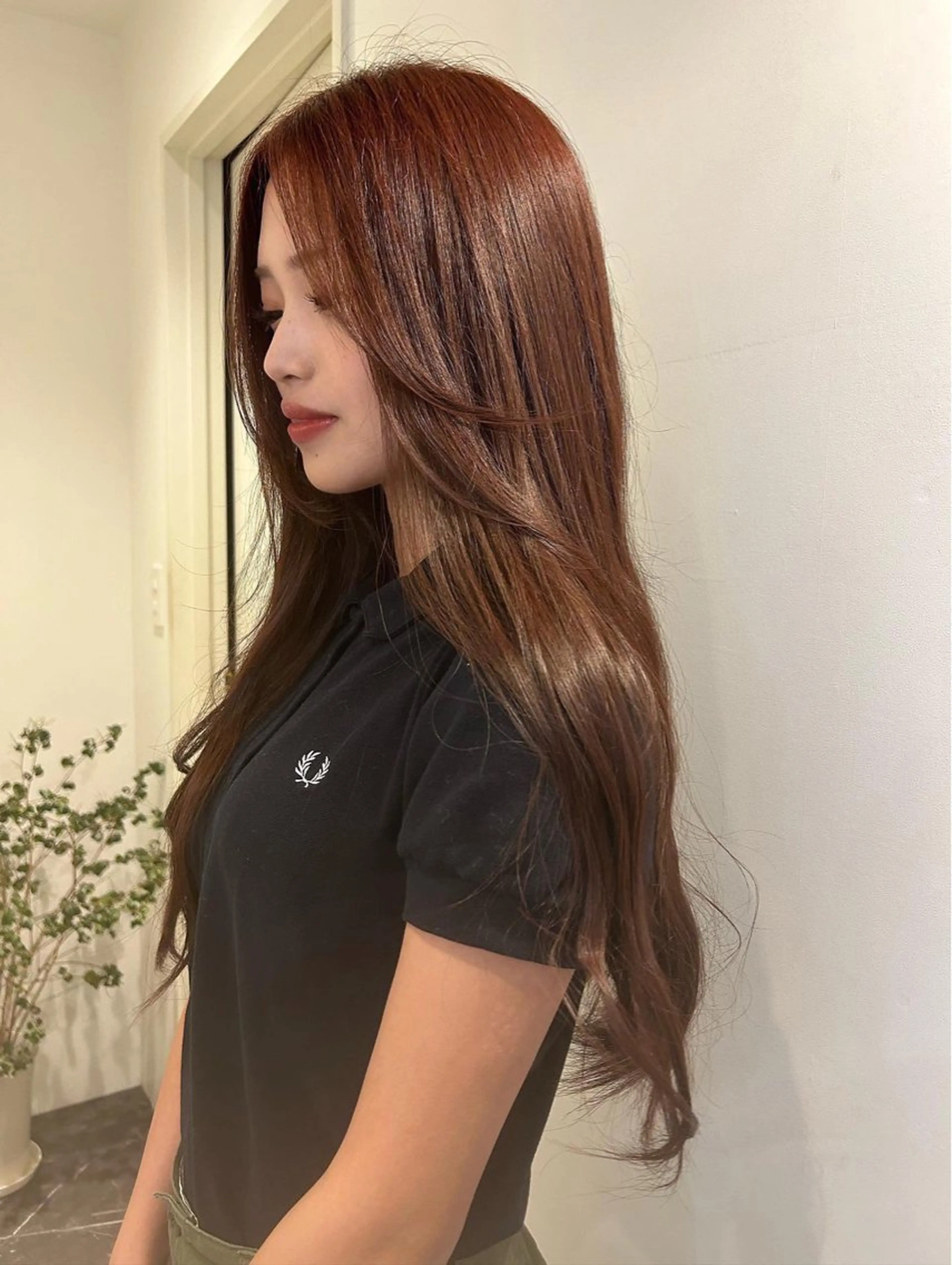 ロング 湯浅 美葉のヘアスタイル