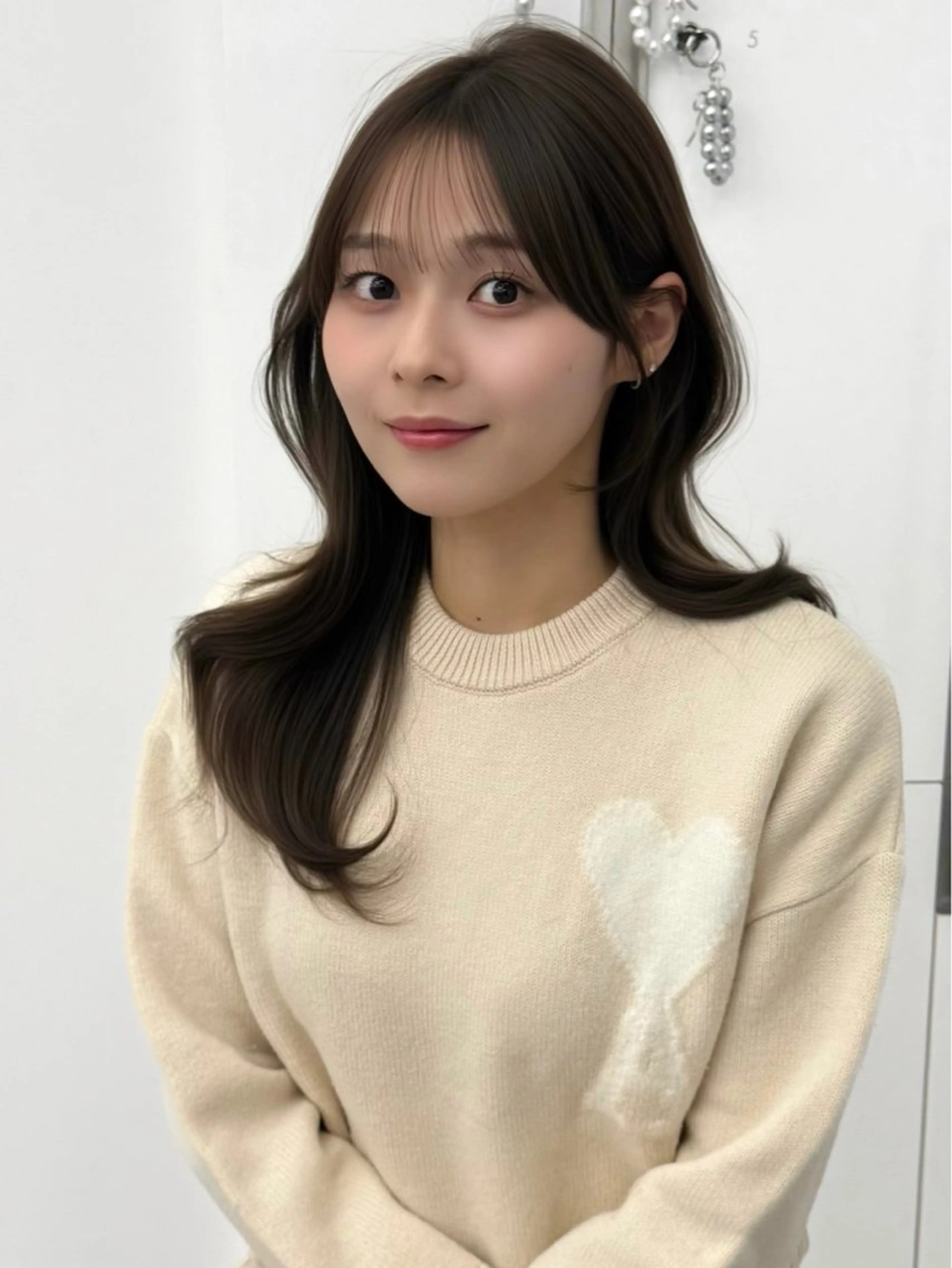 ミディアム カラー ヘアアレンジ カット ヘアカラー トリートメント 顔周り&ミディアム 特化/池袋/kokiのヘアスタイル