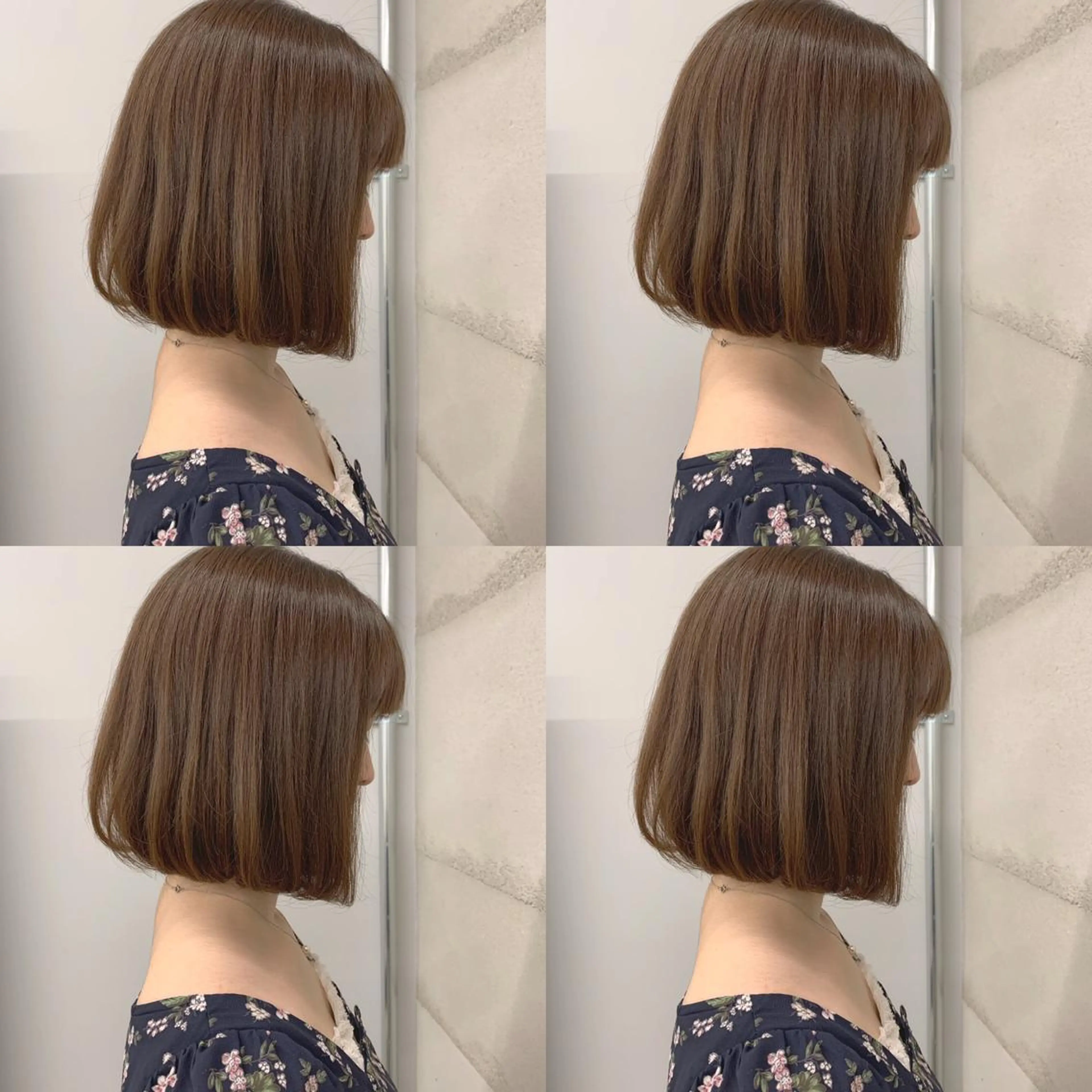 ミディアム 透明感/オリーブ/ グレージュ/YUKAのヘアスタイル