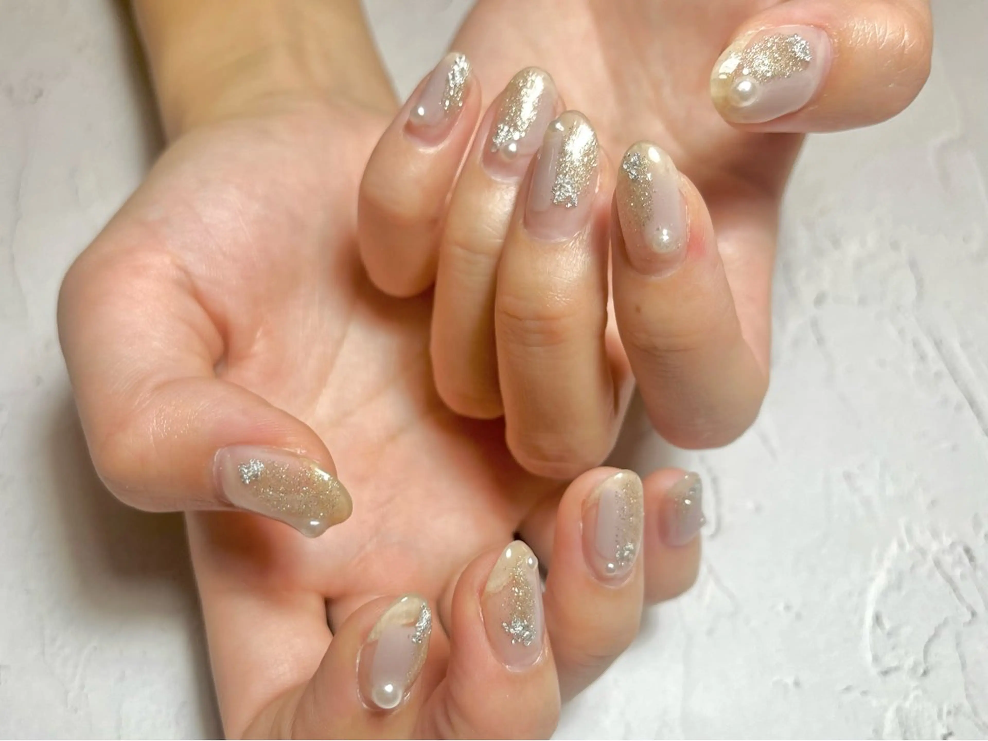 ネイル ニュアンスネイル ハンドネイル 𝐖 𝐚 𝐤 𝐚 𝐧 𝐚🐾のネイルデザイン