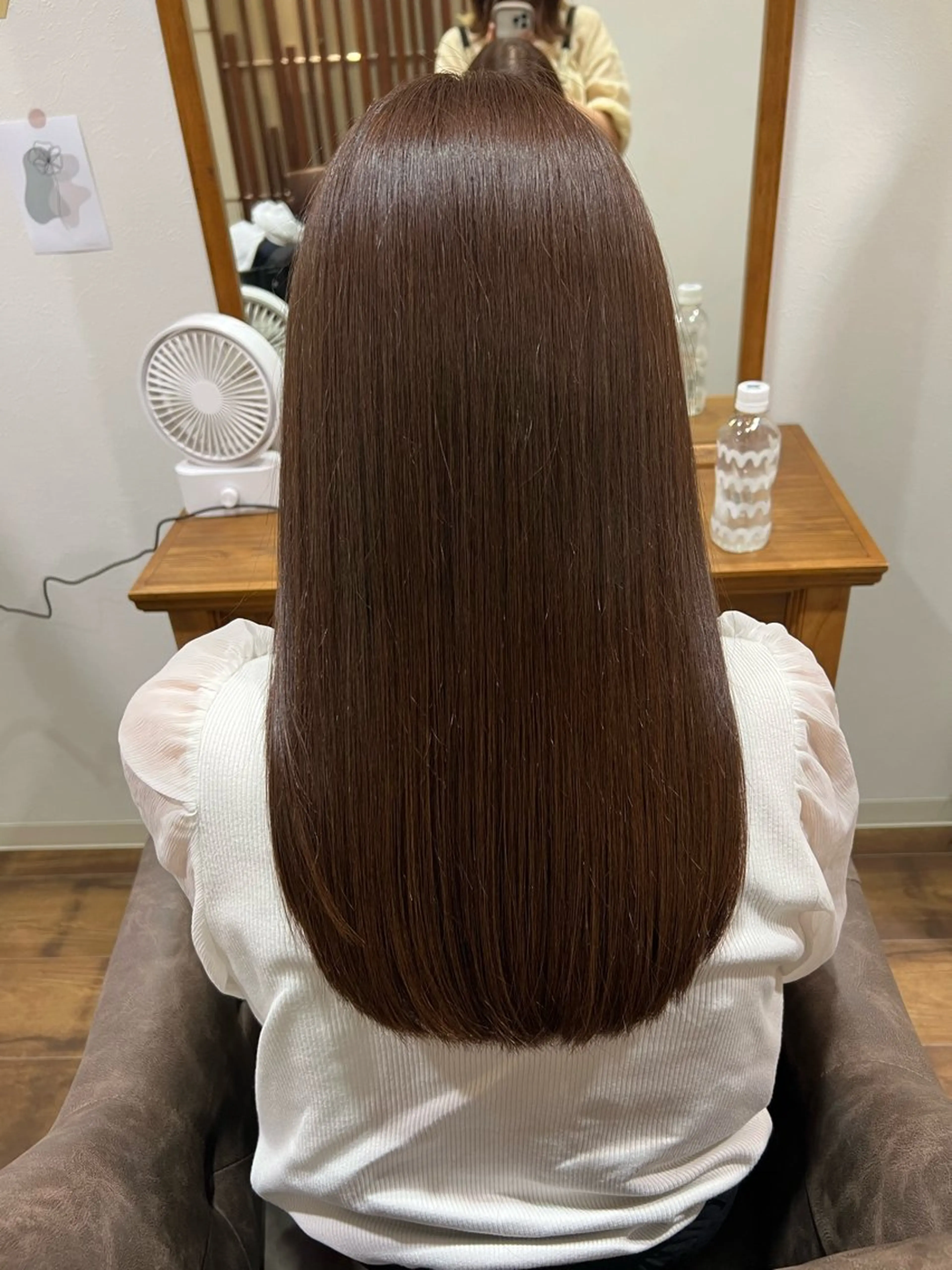 ロング カラー ベージュカラー 堀井 彩加のヘアスタイル
