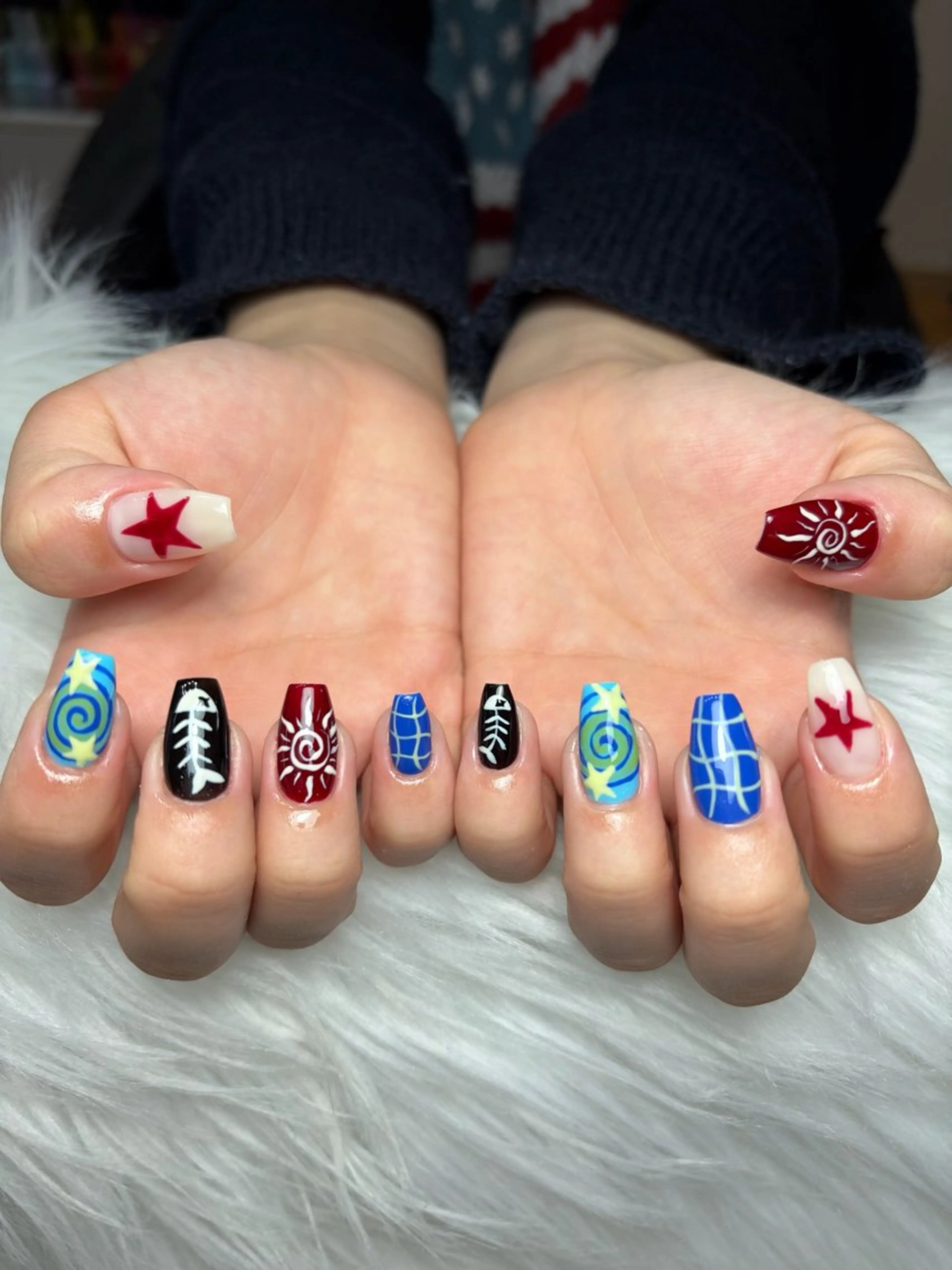 ネイル アートネイル 長さ出し ジェルネイル マグネットネイル ニュアンスネイル ハンドネイル Cloudy Chan Nailのネイルデザイン