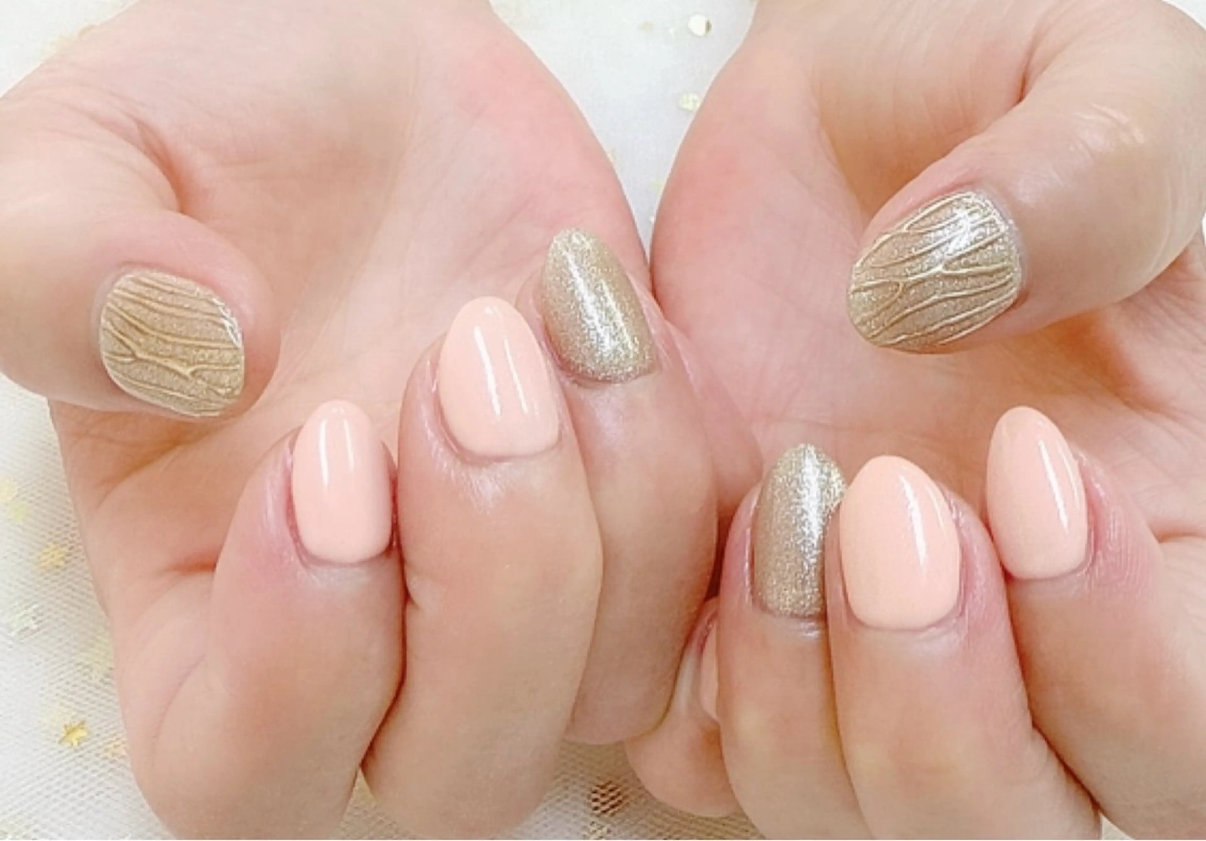 ネイル ミラーネイル ハンドネイル 上福岡 らんらんのネイルデザイン