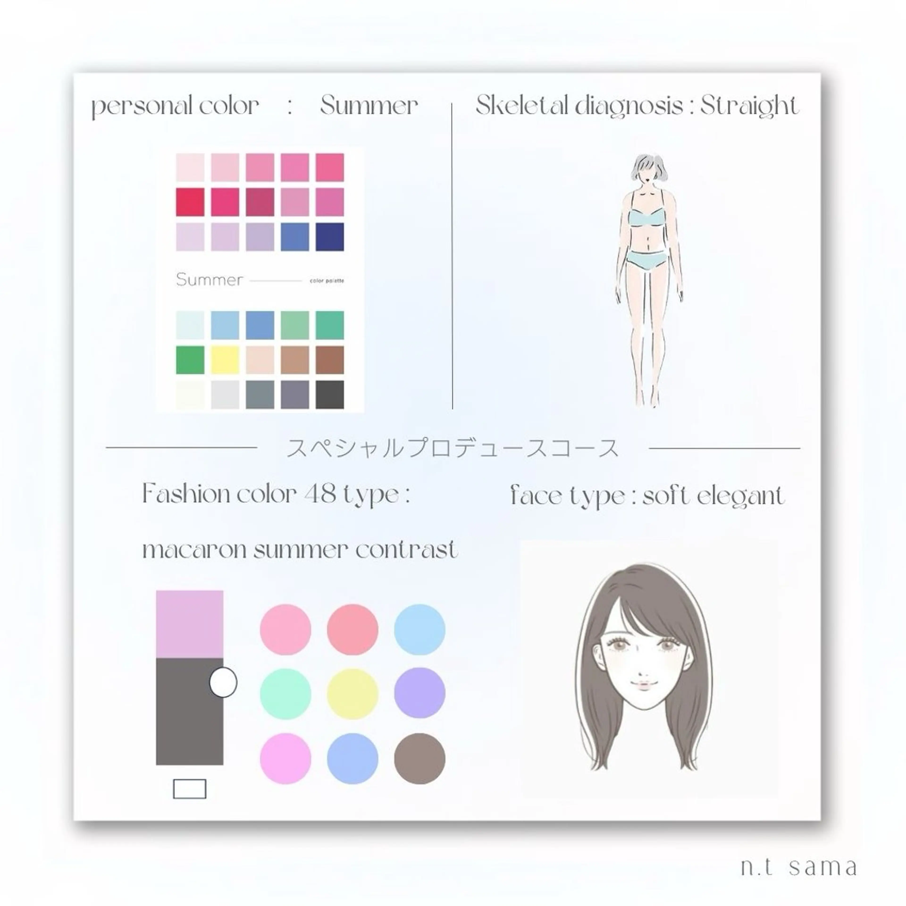 パーソナルカラー診断 骨格診断 顔タイプ診断 パーソナルカラー🥐 顔タイプ🥗yuriのその他イメージ