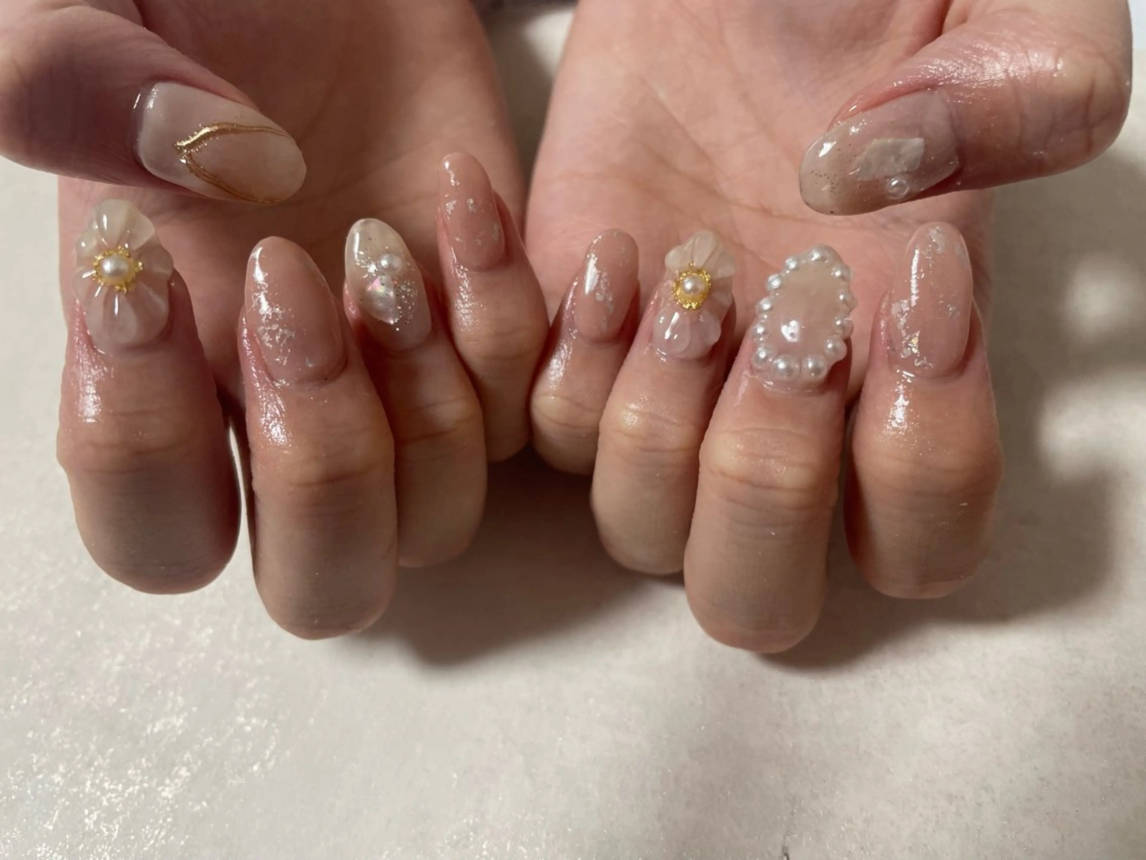 ネイル ジェルネイル メンズネイル パラジェル 春ネイル ワンホンネイル kiki nail たまプラーザのネイルデザイン