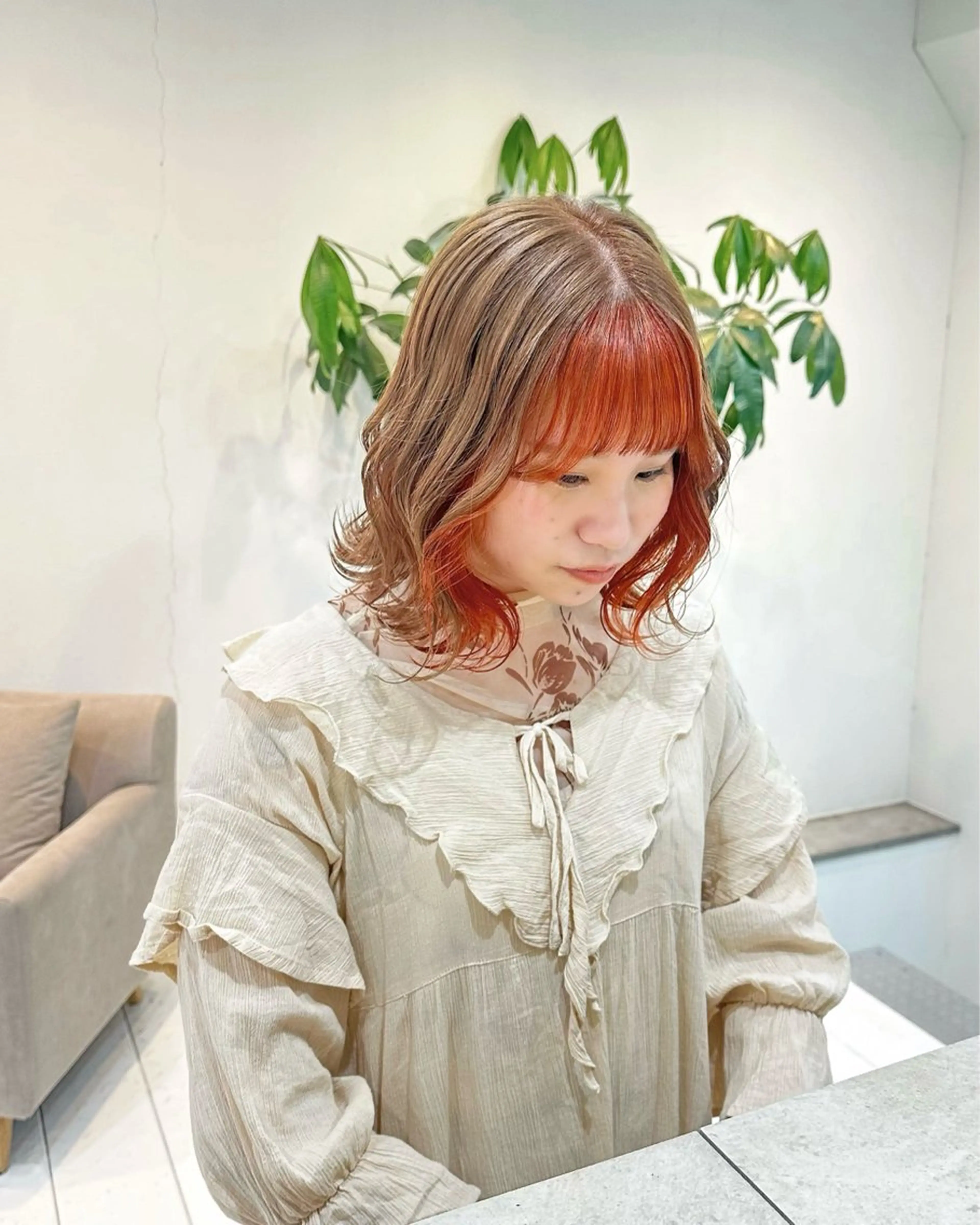 ミディアム etore 矢場町 南沙希のヘアスタイル