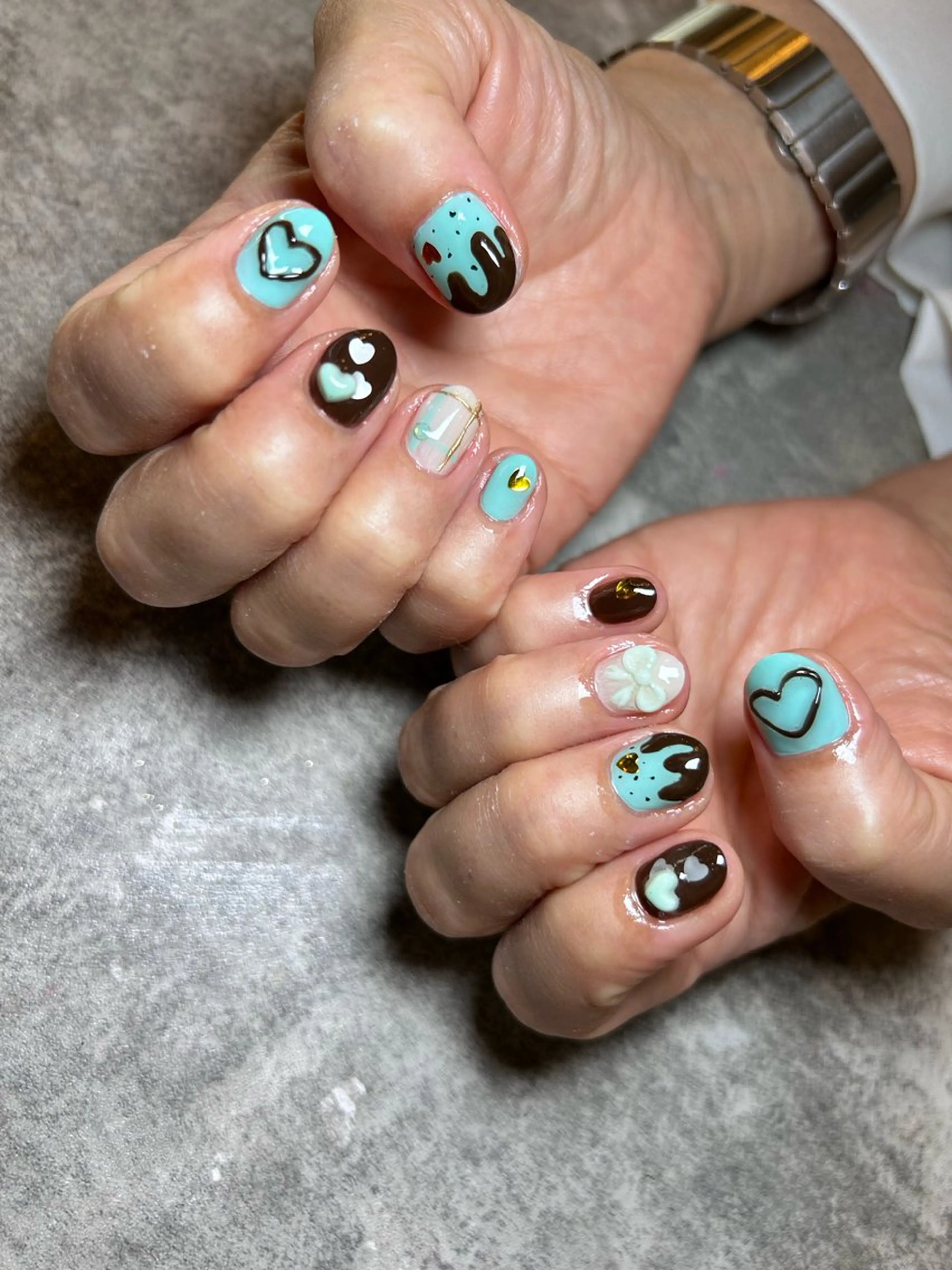 ショート TRUE  LA NAIL.byChloe所属・TRUE LA NAIL.のネイルデザイン