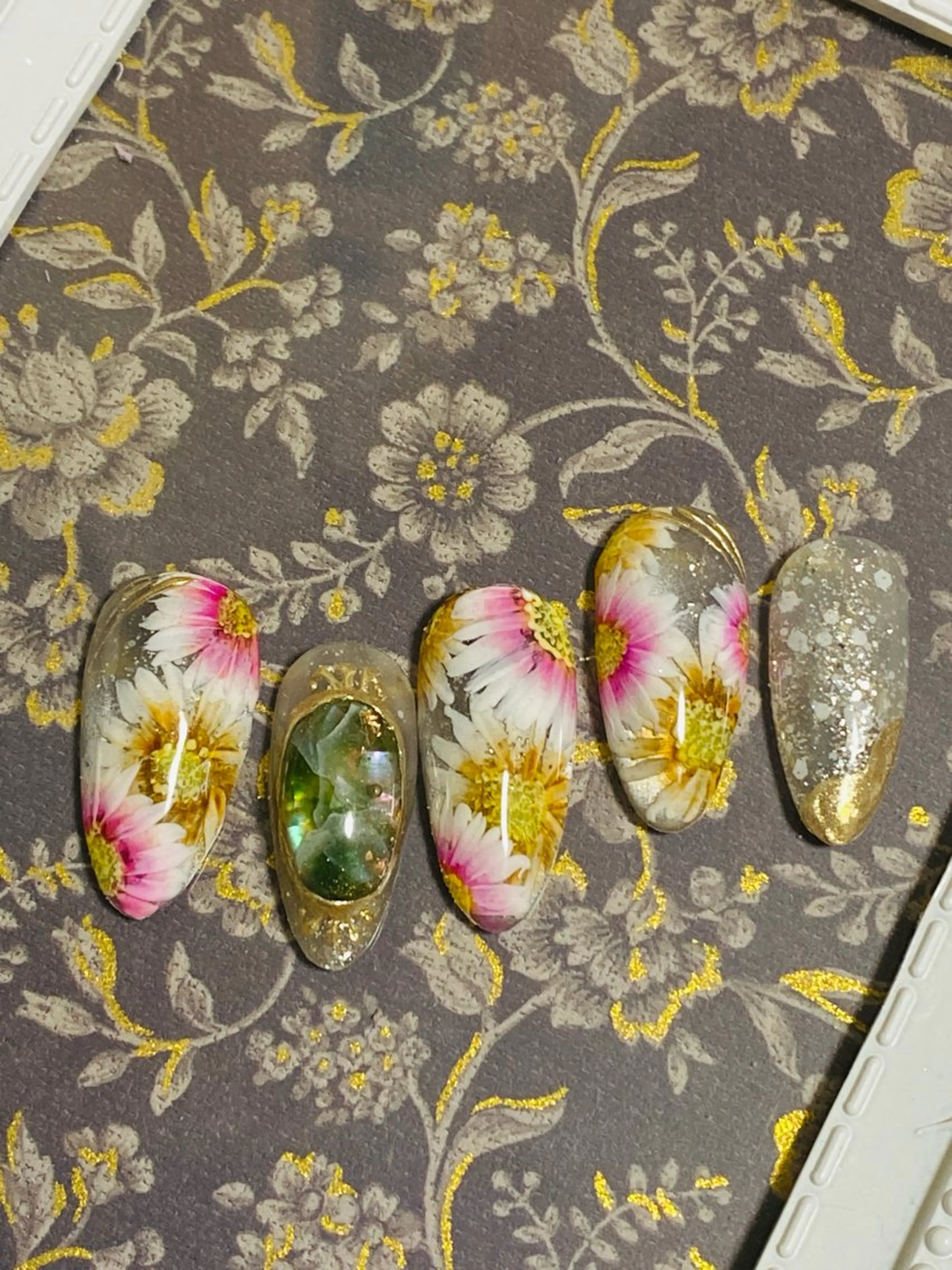 ネイル フラワーネイル 春ネイル 自宅ネイルサロン ♦️nuance♦️のネイルデザイン