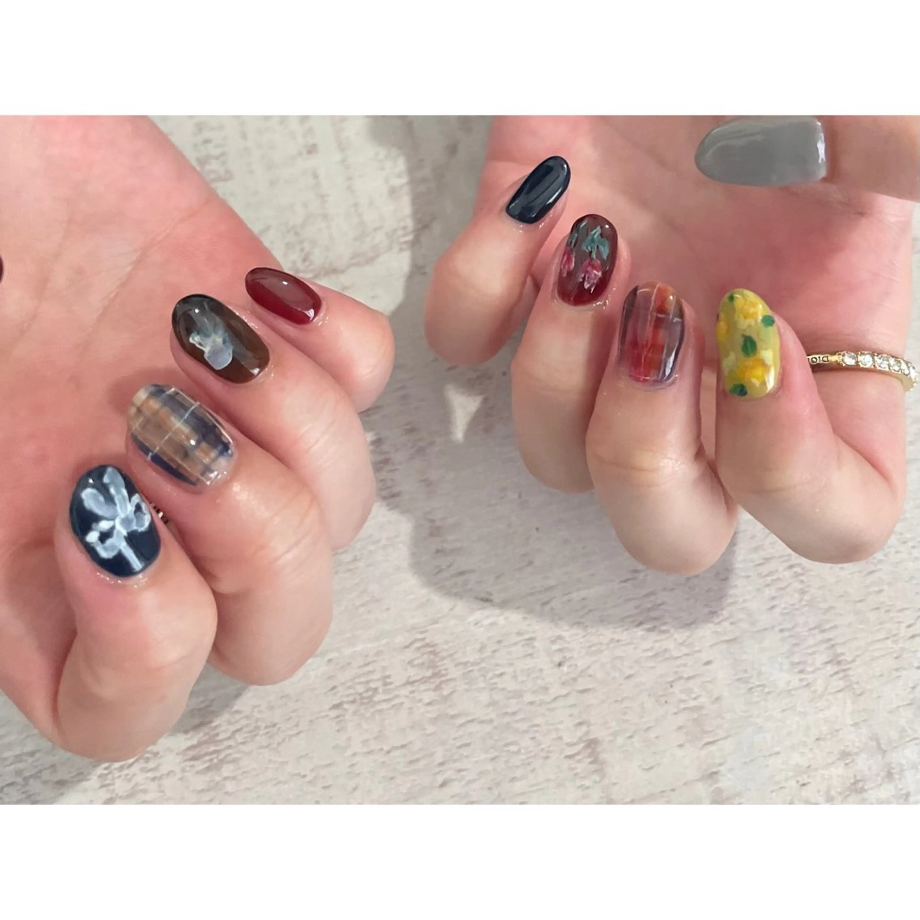 ネイル 𖡼 yumenoのネイルデザイン