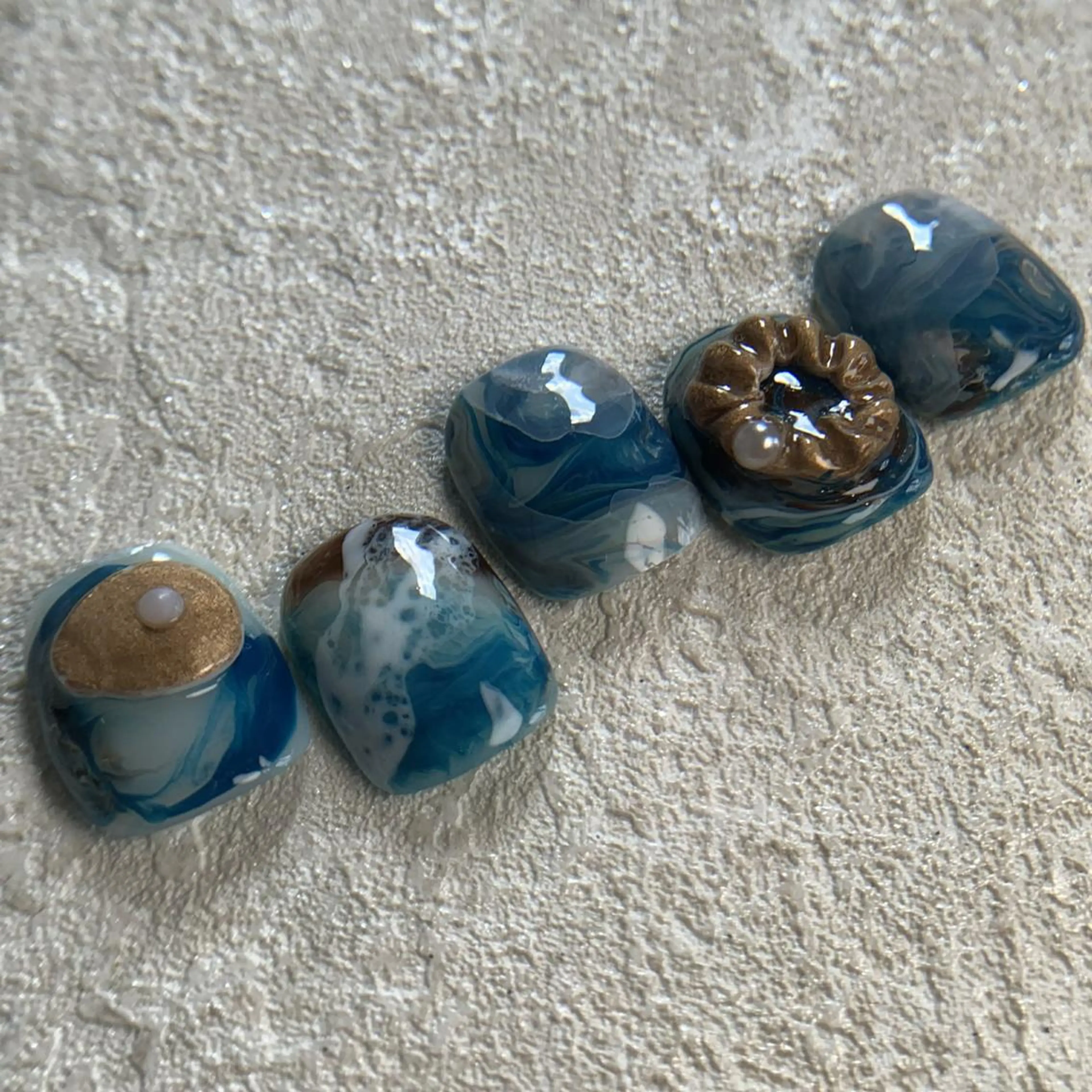 ネイル ボルドー チークネイル 長さ出し フレンチネイル ジェルネイル Ri.N Belle Nail池袋のネイルデザイン