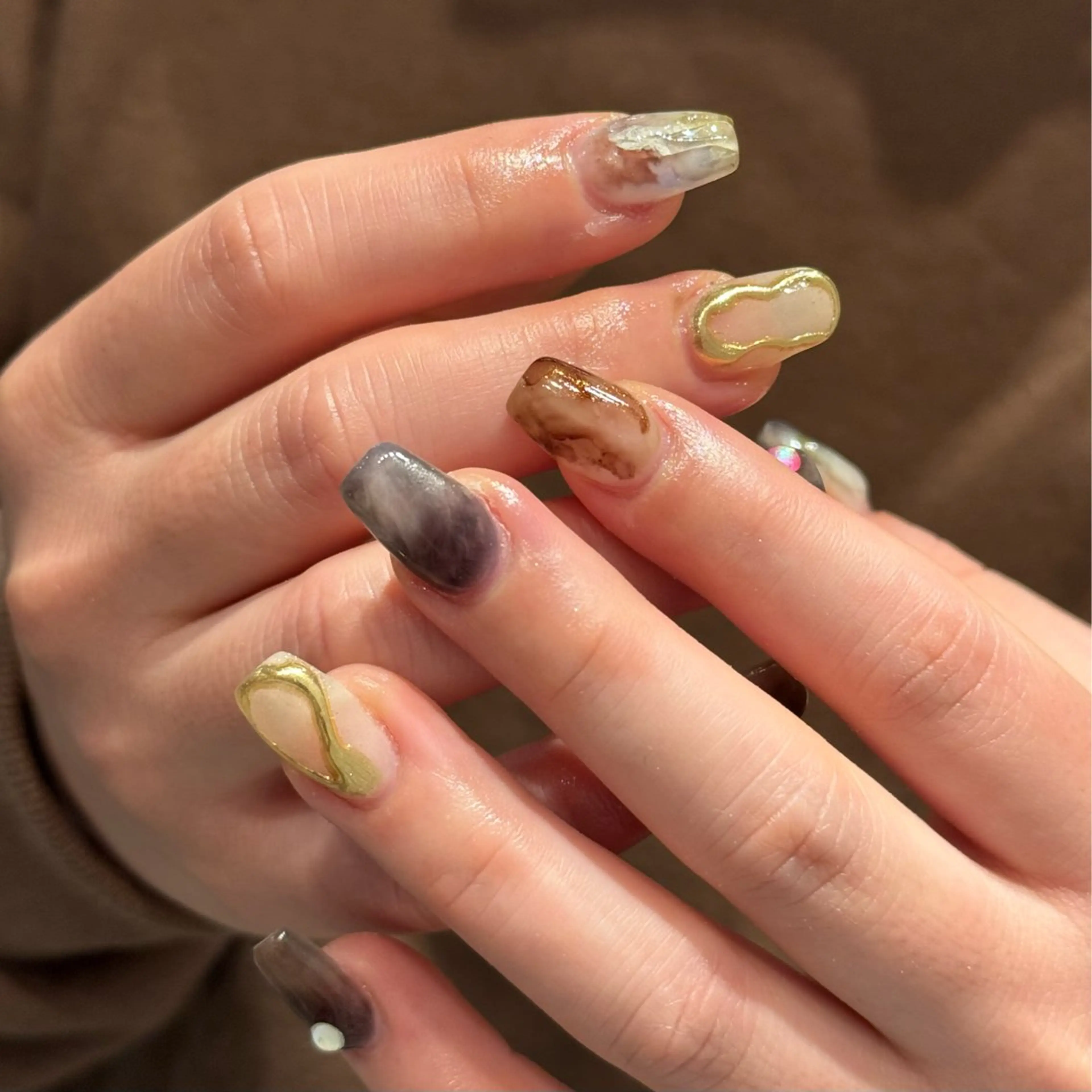 セミロング m kaori𓃟のネイルデザイン