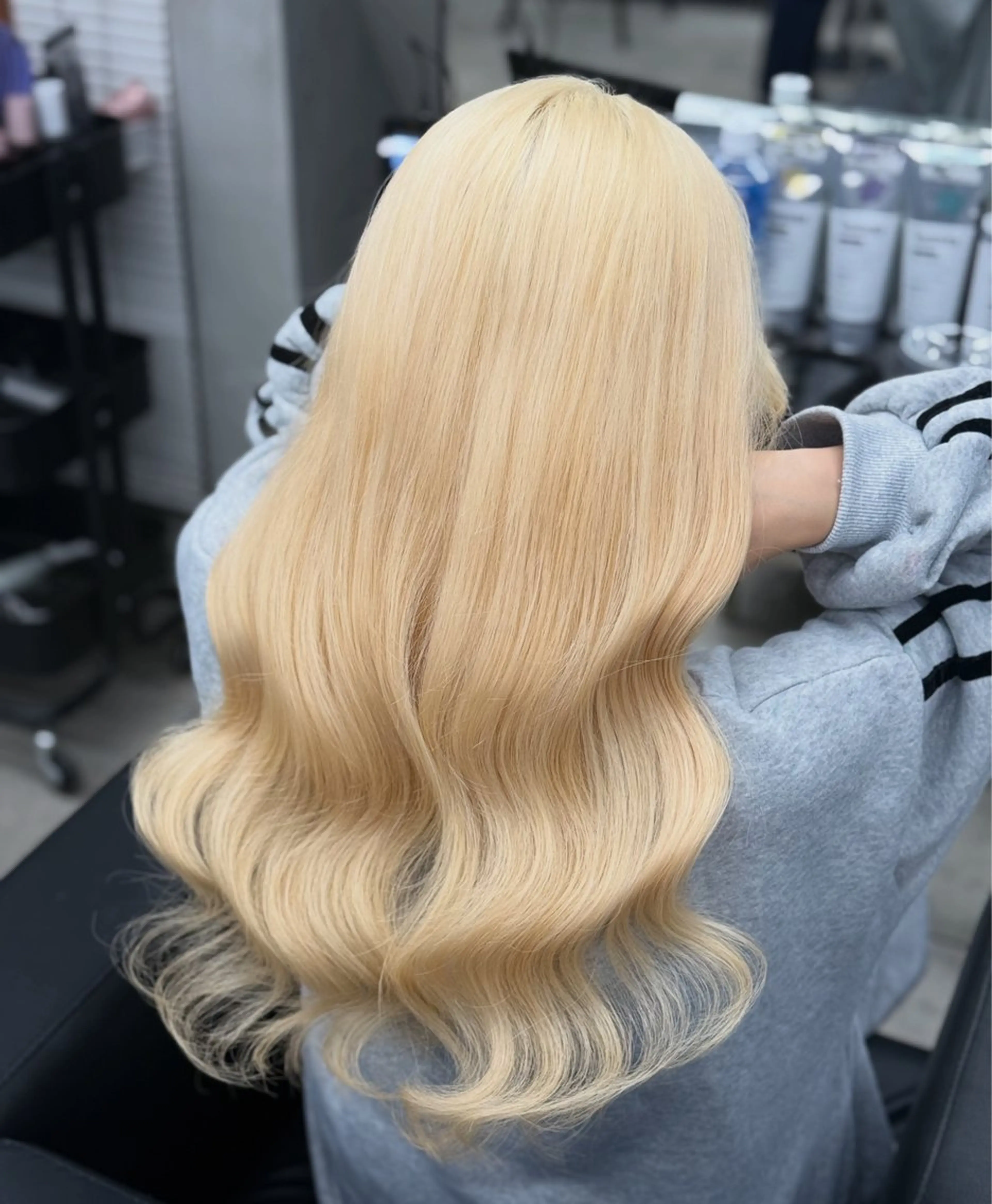 ロング カラー ベージュカラー ブリーチ ケアブリーチ 透明感カラー デザインカラー ヘアカラー ハイトーン/髪質改善 🦋KASUGA🖤のヘアスタイル