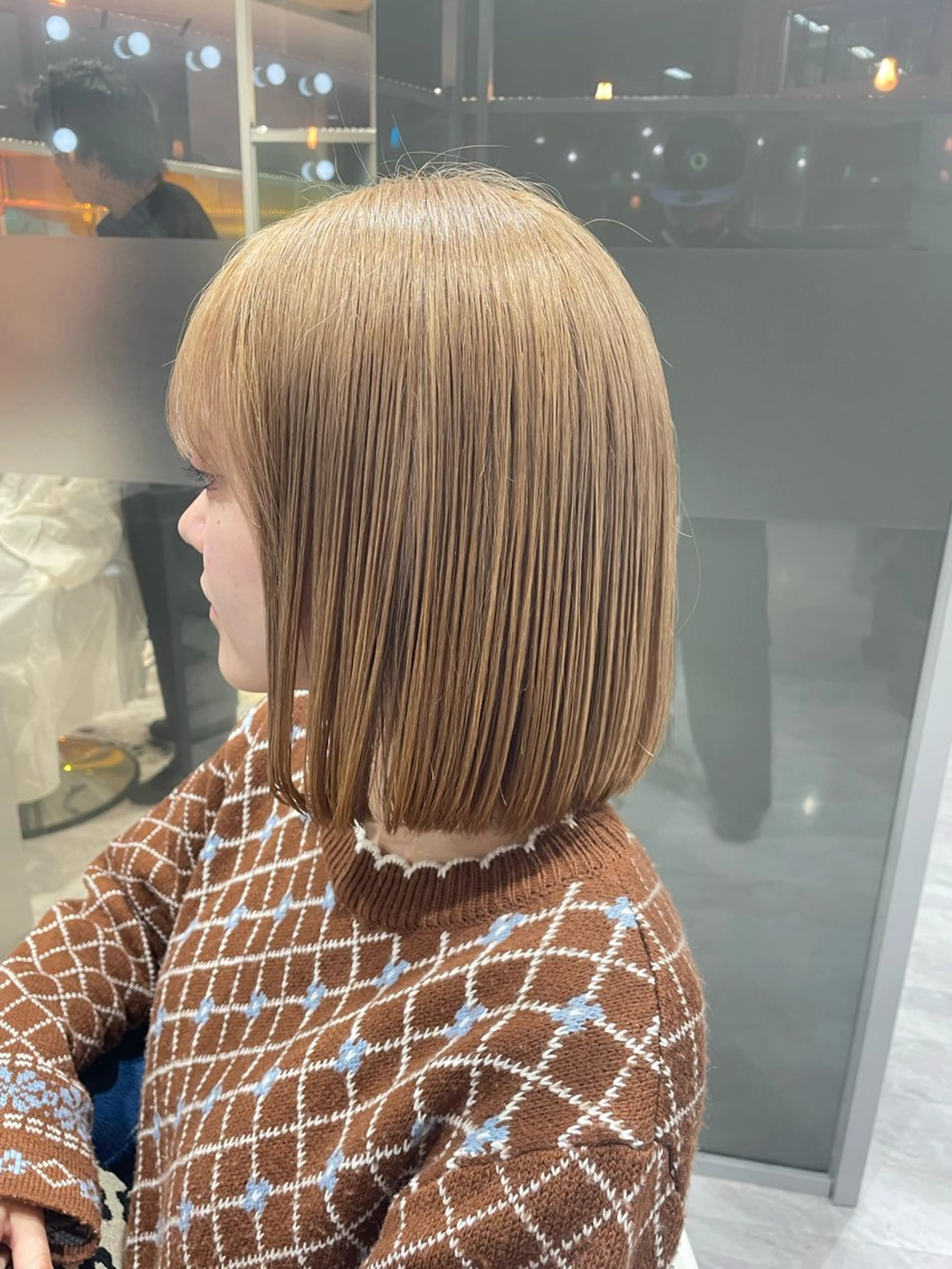 ミディアム ハイトーン/ボブ /Riimooaのヘアスタイル