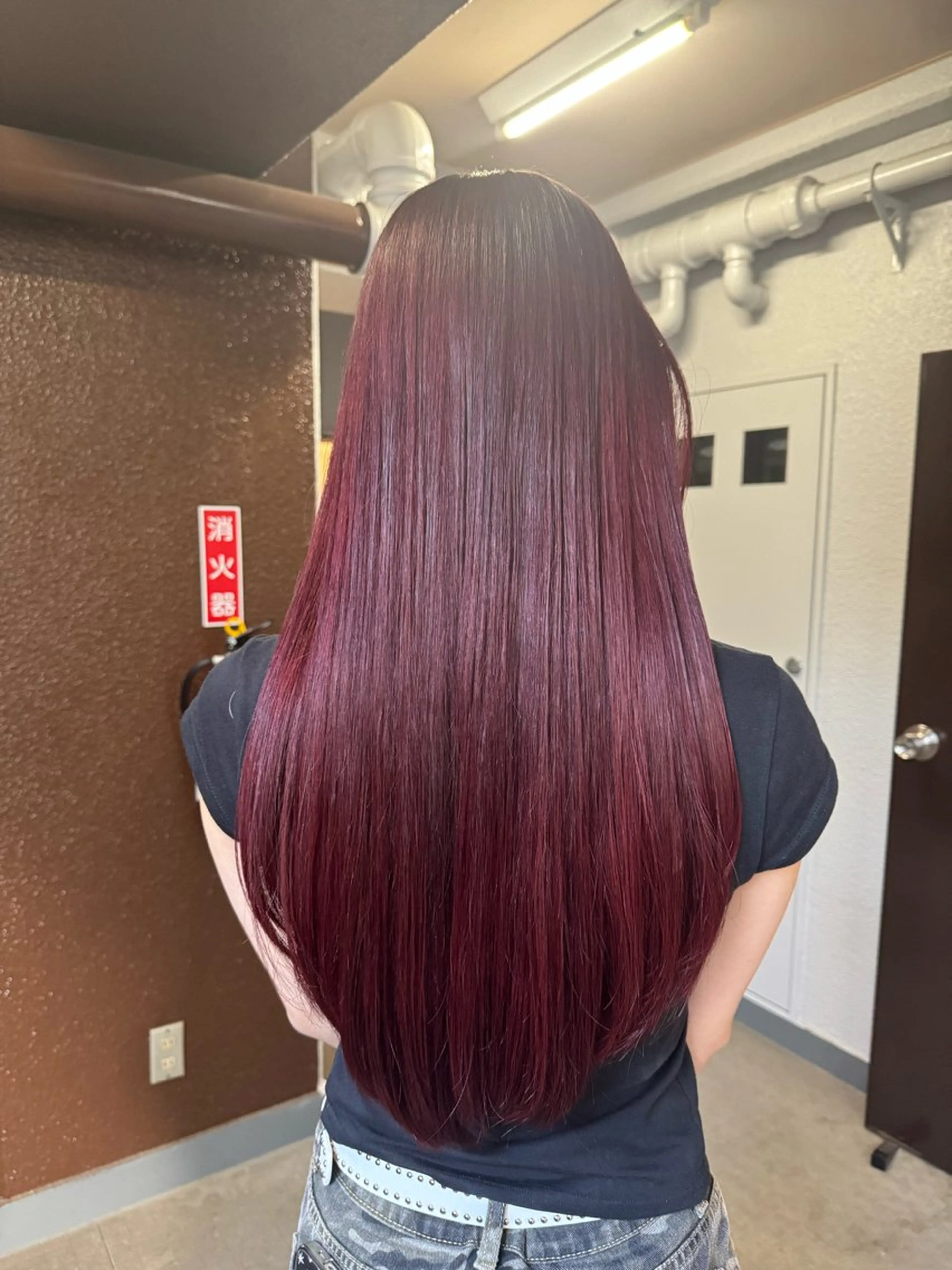 ロング カラー ゆ う あのヘアスタイル