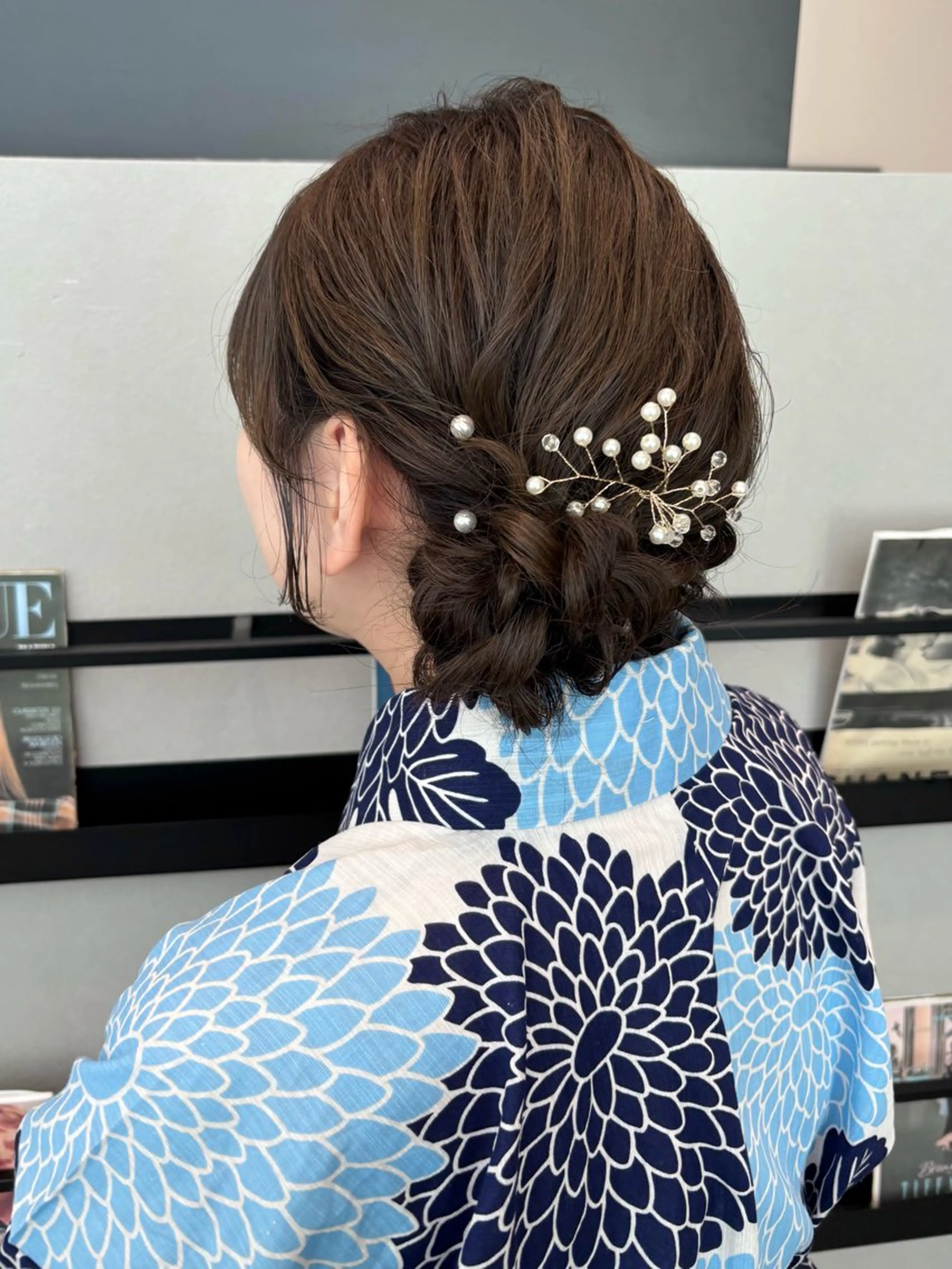 ミディアム ヘアアレンジ ヘアセット 透明感カラー/ レイヤーkotonoのヘアスタイル