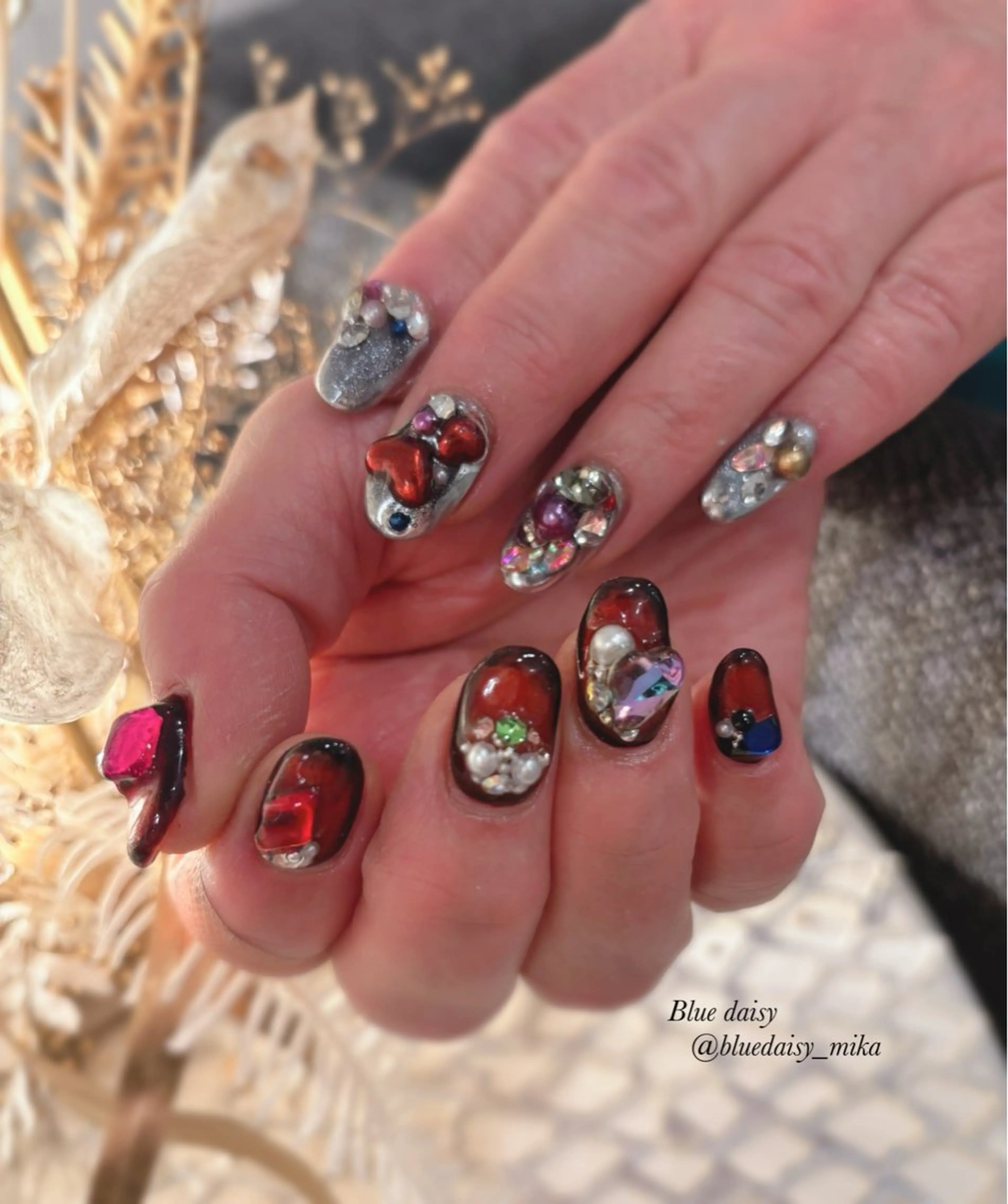 ネイル アートネイル 持ち込み ハンドネイル Blue　daisy　栄本店 【ブルーデイジー】所属・Blue daisy 栄本店のネイルデザイン