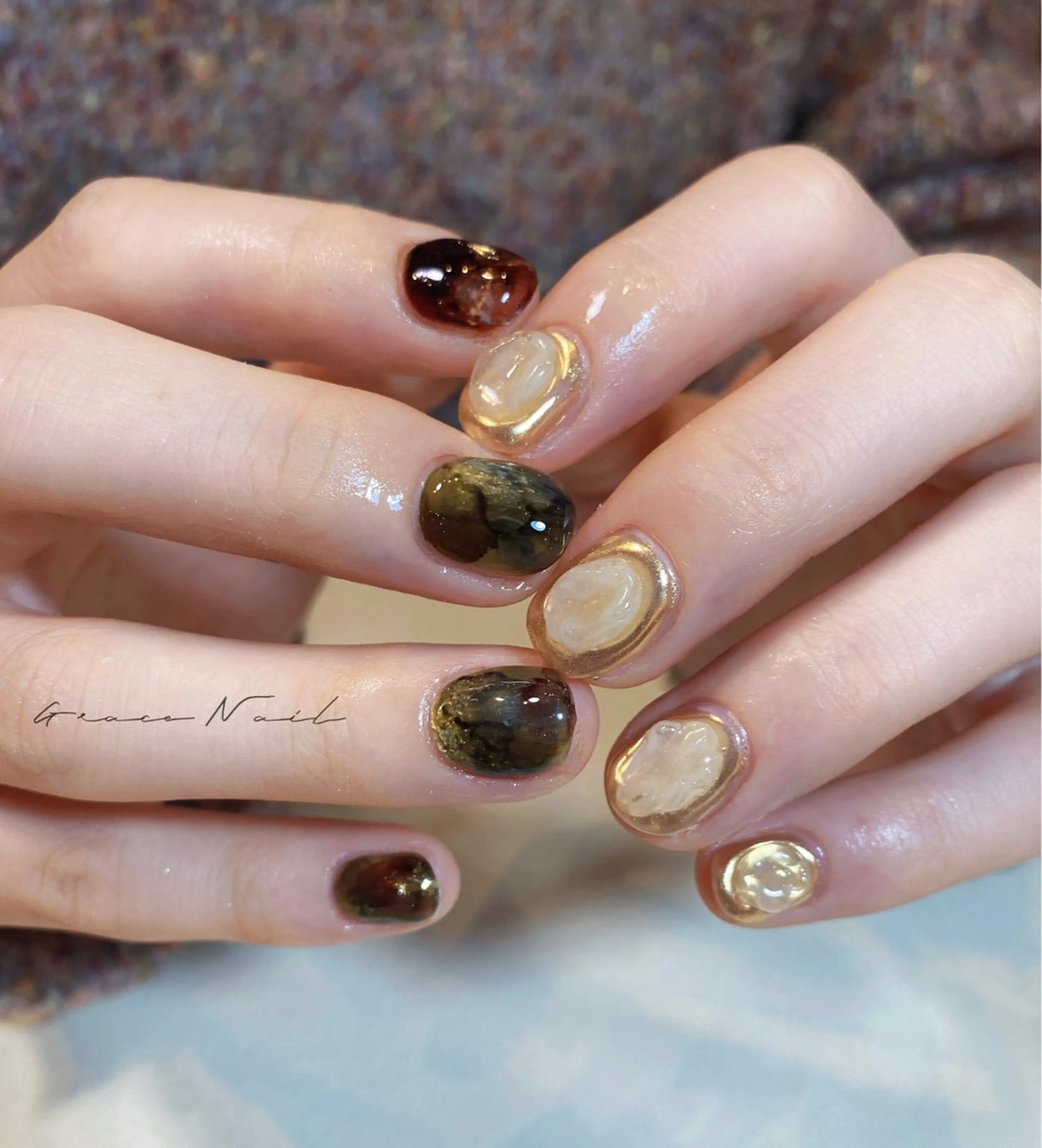 ネイル ハンドネイル ☆*｡Grace Nail｡*☆のネイルデザイン