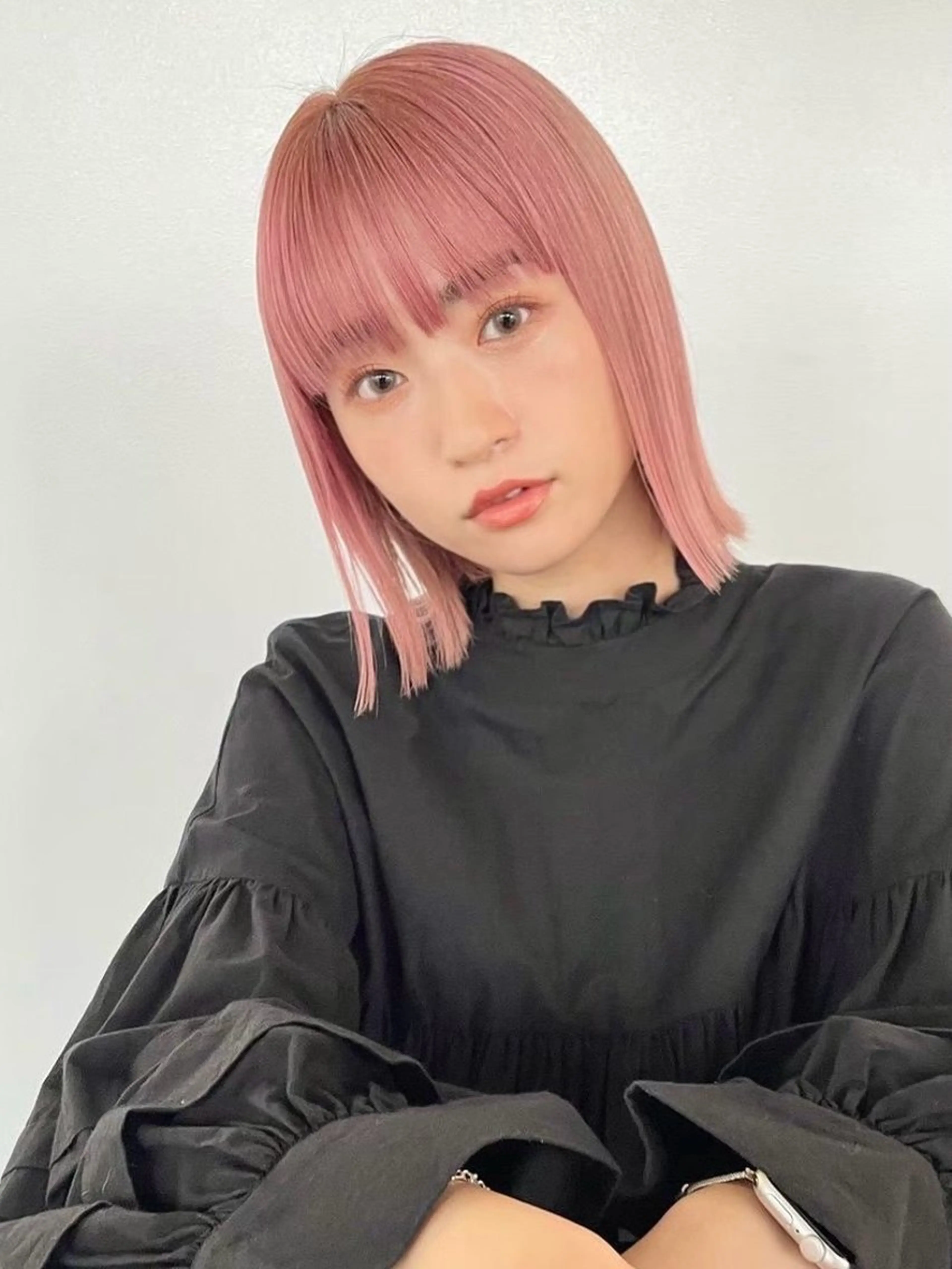 ミディアム ヘアカラー トリートメント 艶髪レイヤー/ ハイトーンKeitaのヘアスタイル