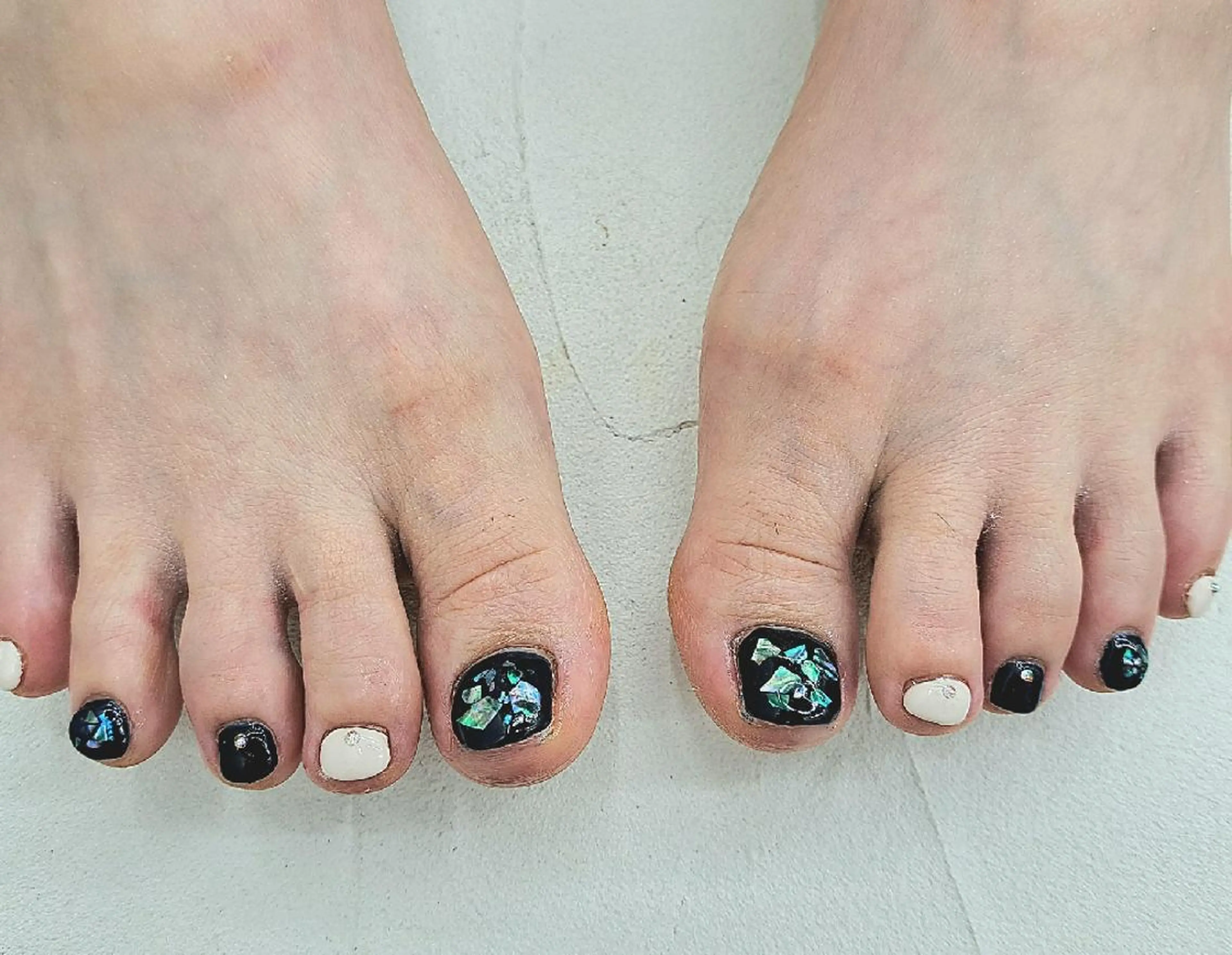 ネイル フットネイル フットネイル Bianca八王子 まえさだのネイルデザイン