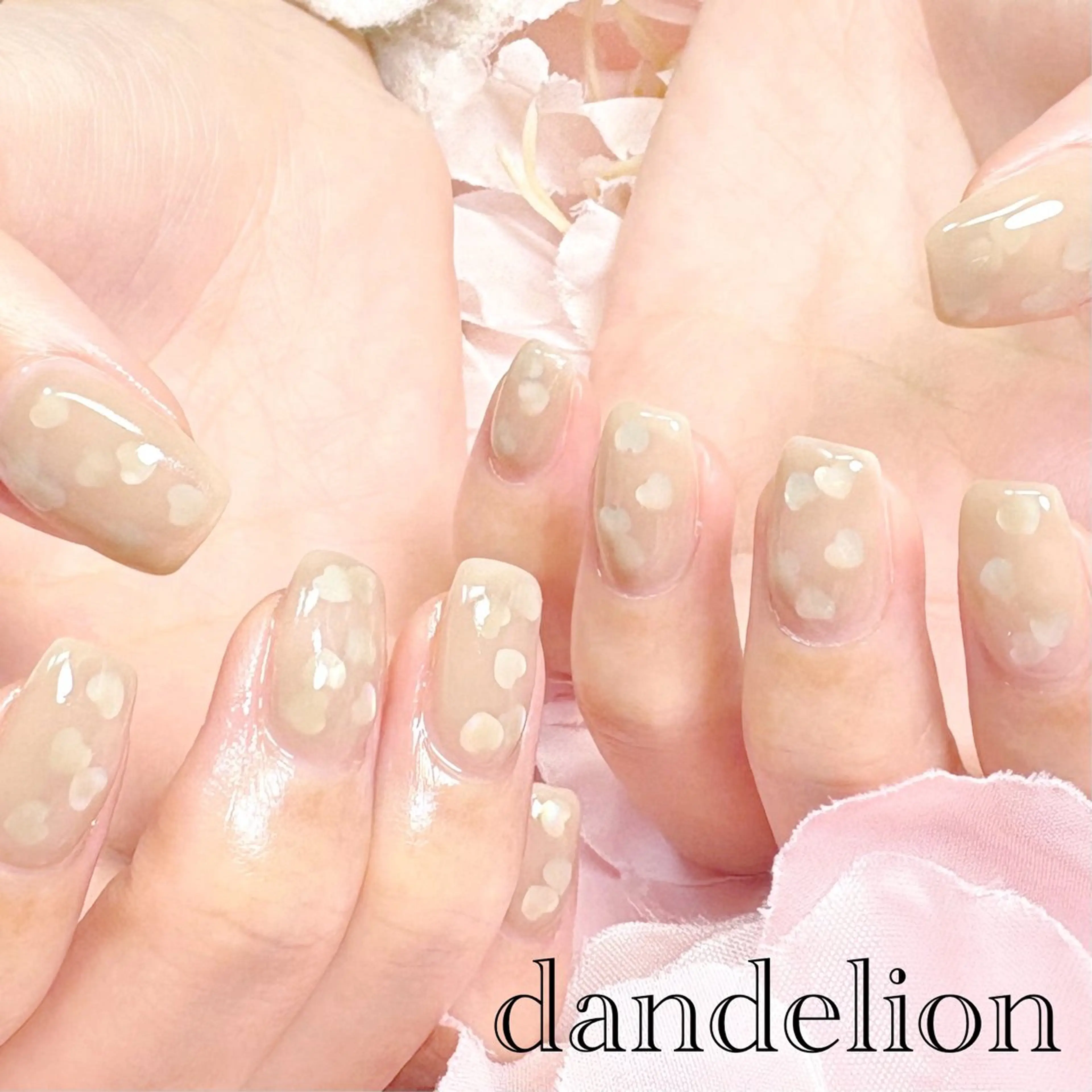 ネイル ハンドネイル ハンドケア dandelion ダンデライオンのネイルデザイン