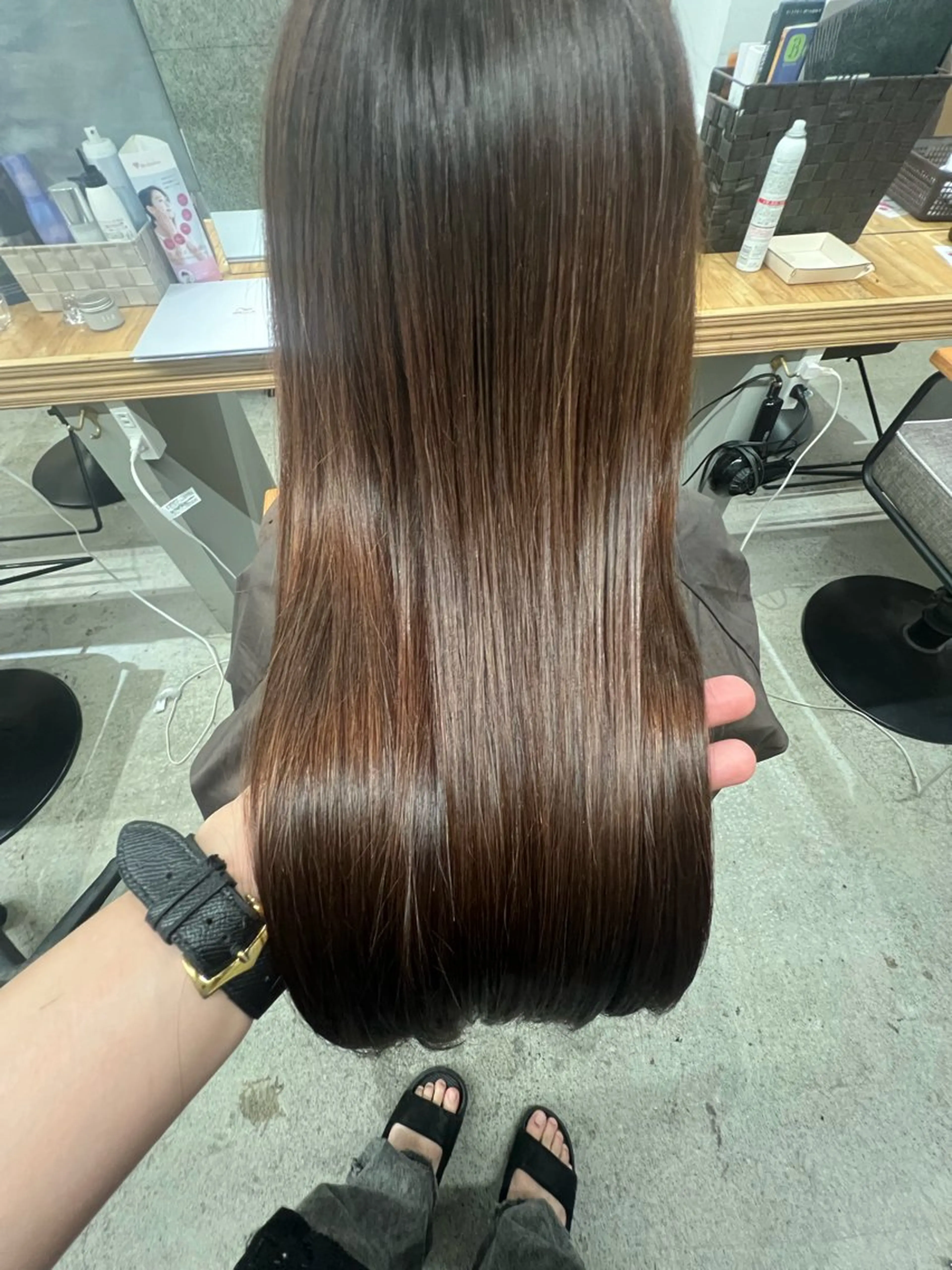 ロング カット ヘアカラー トリートメント 髪質改善 カラーJILLのヘアスタイル