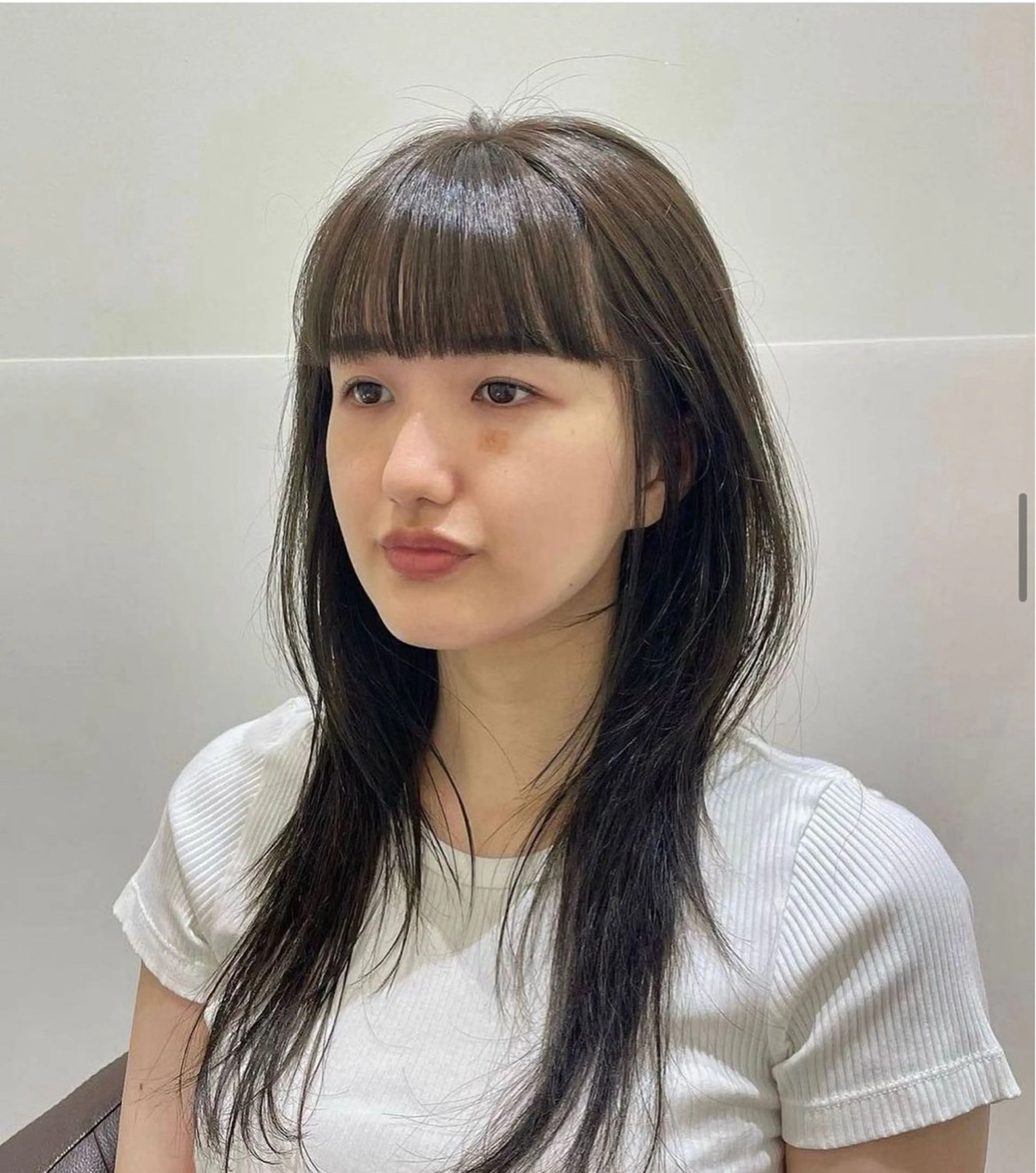 ロング 韓国風ヘア レイヤーカット カット ヘアカラー トリートメント ❤︎︎韓国ヘア❤︎︎ 𝑺𝒉𝒊𝒉𝒐のヘアスタイル