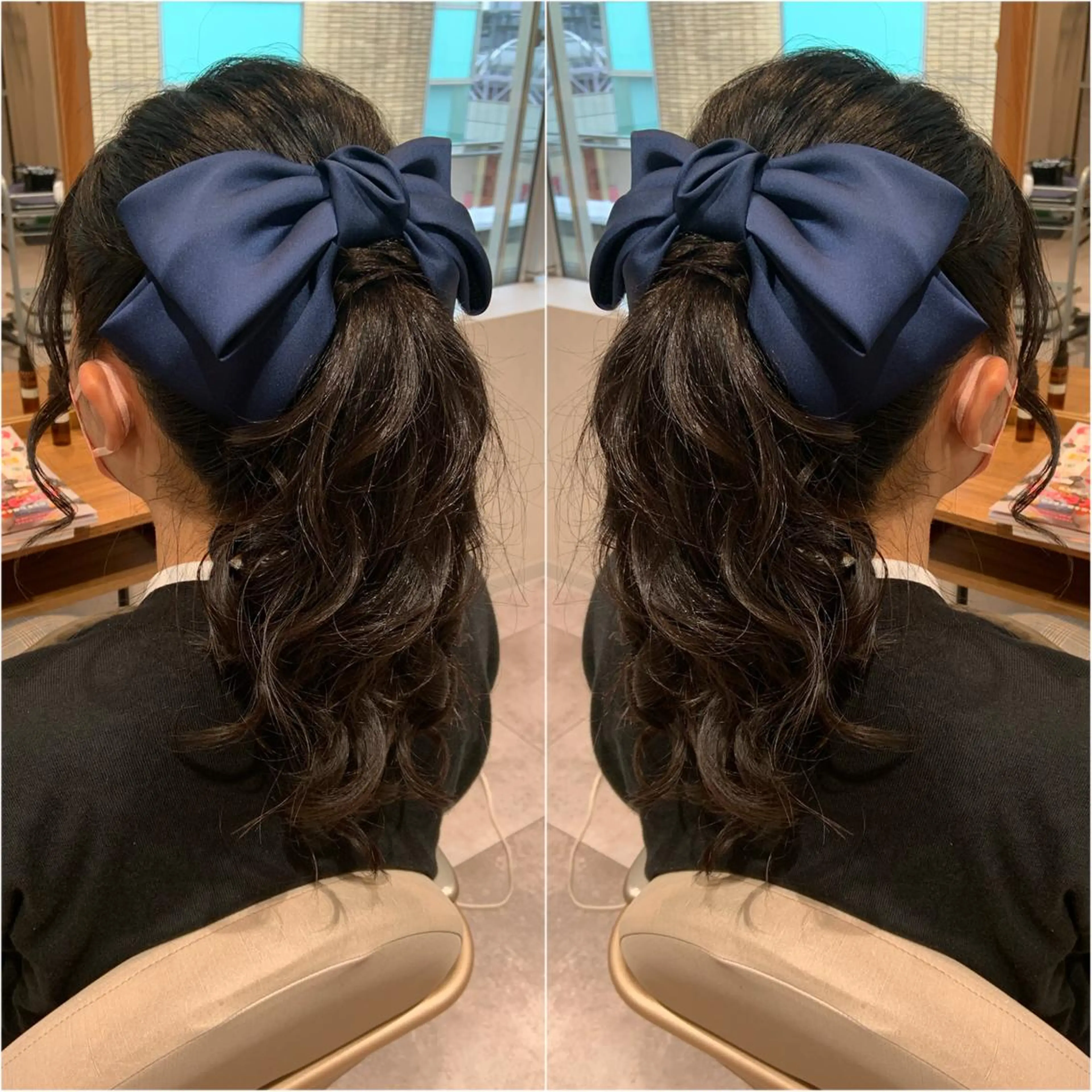 セミロング ヘアアレンジ ヘアセット rita atelier 【リタ】所属・韓国hair🦋 Nanaのヘアスタイル