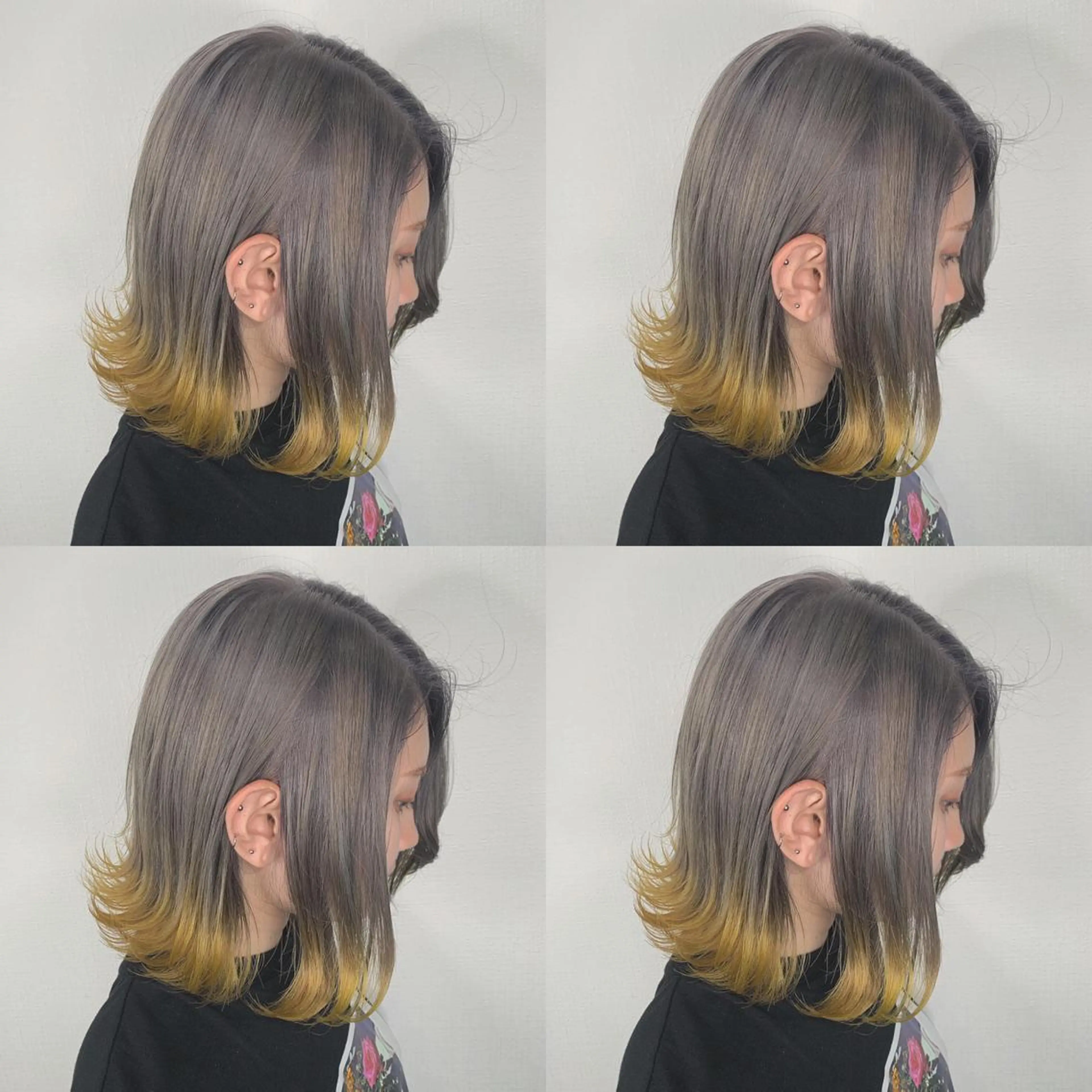 ミディアム アッシュ イエローカラー actanoid etto所属・佐藤 香太のヘアスタイル