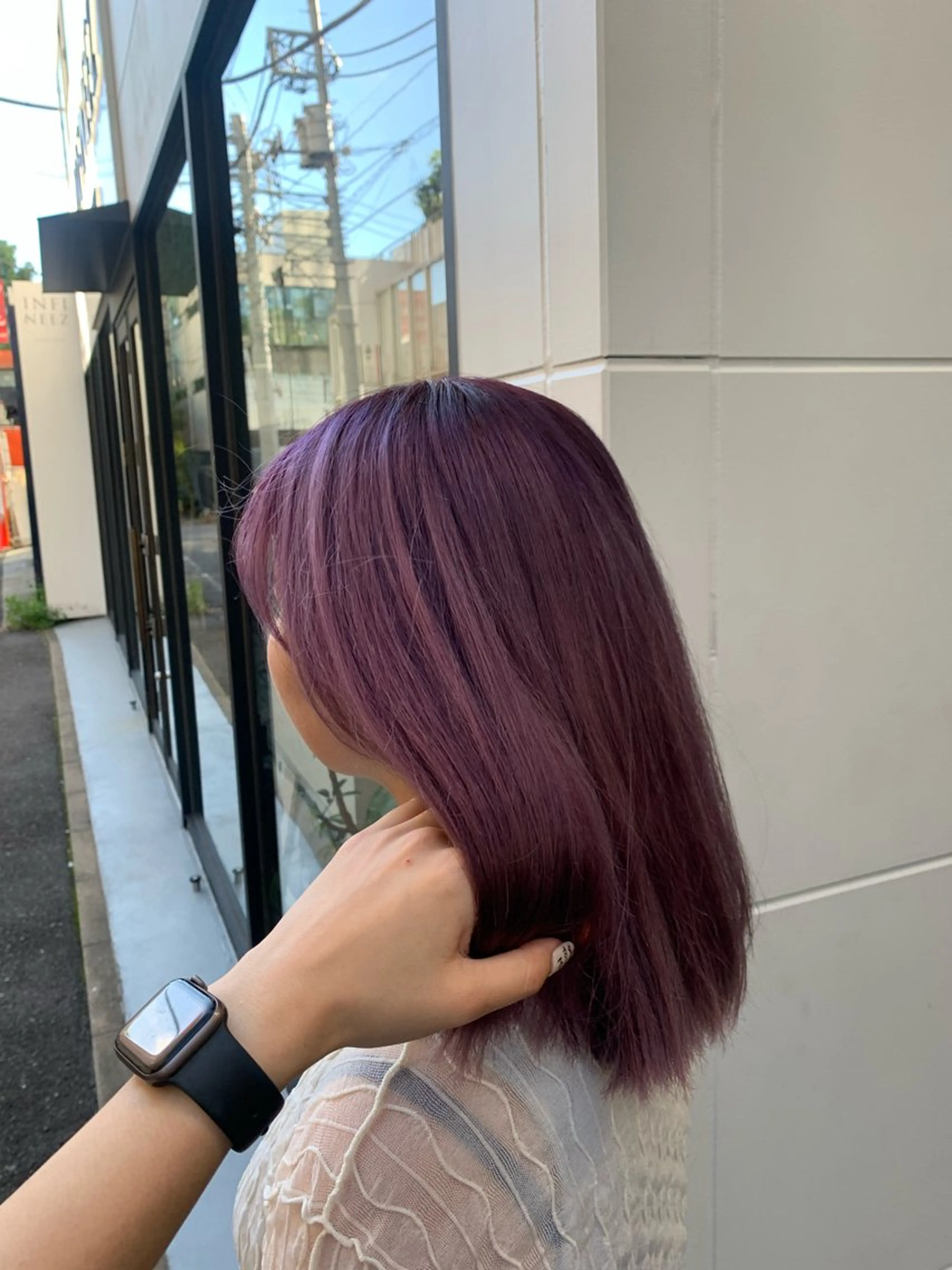 ミディアム カラー ピンクカラー カット ヘアカラー トリートメント soëll所属・🤍そぶえ　ゆうな/ 暖色カラー/縮毛矯正のヘアスタイル