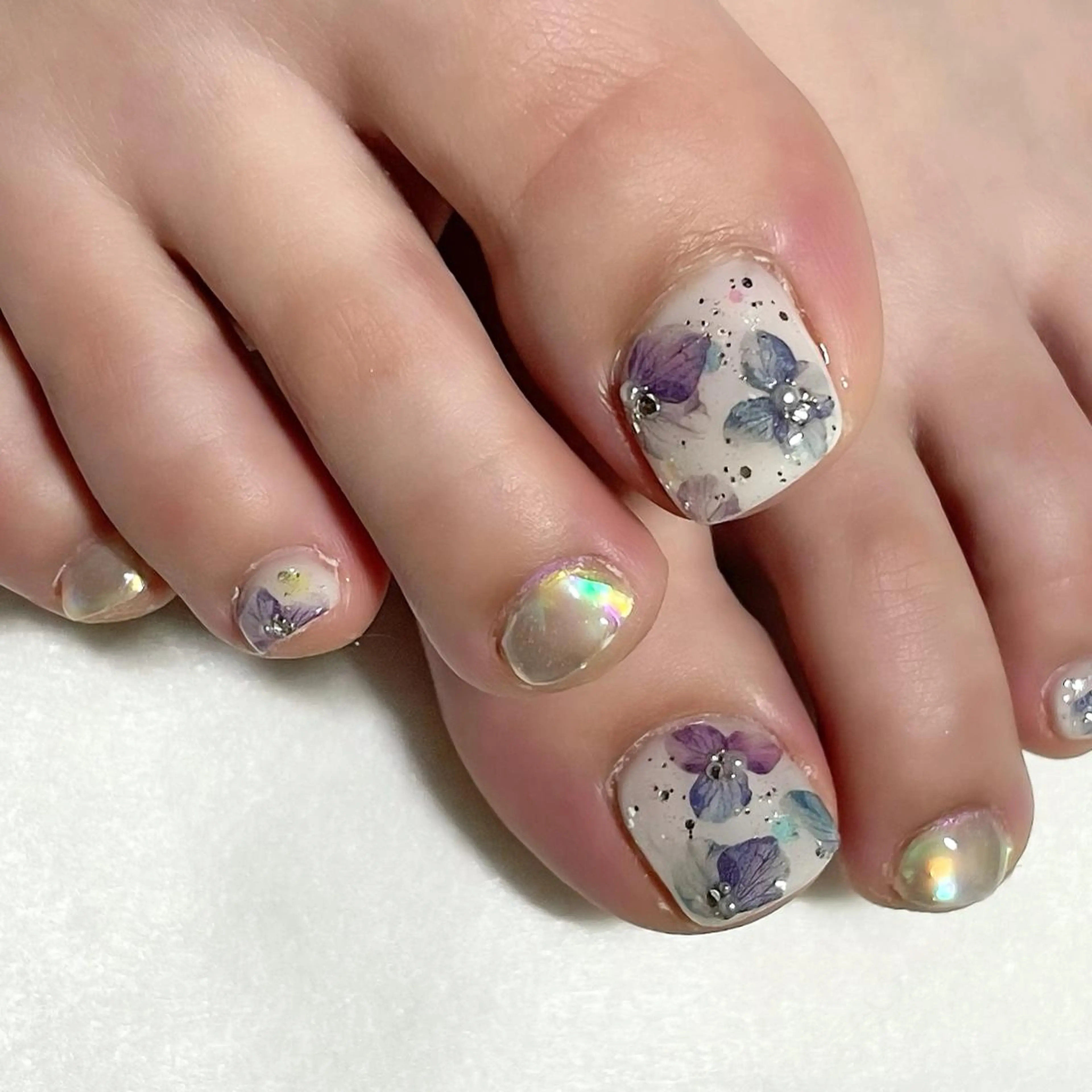 ネイル フットネイル 東 千夏のネイルデザイン