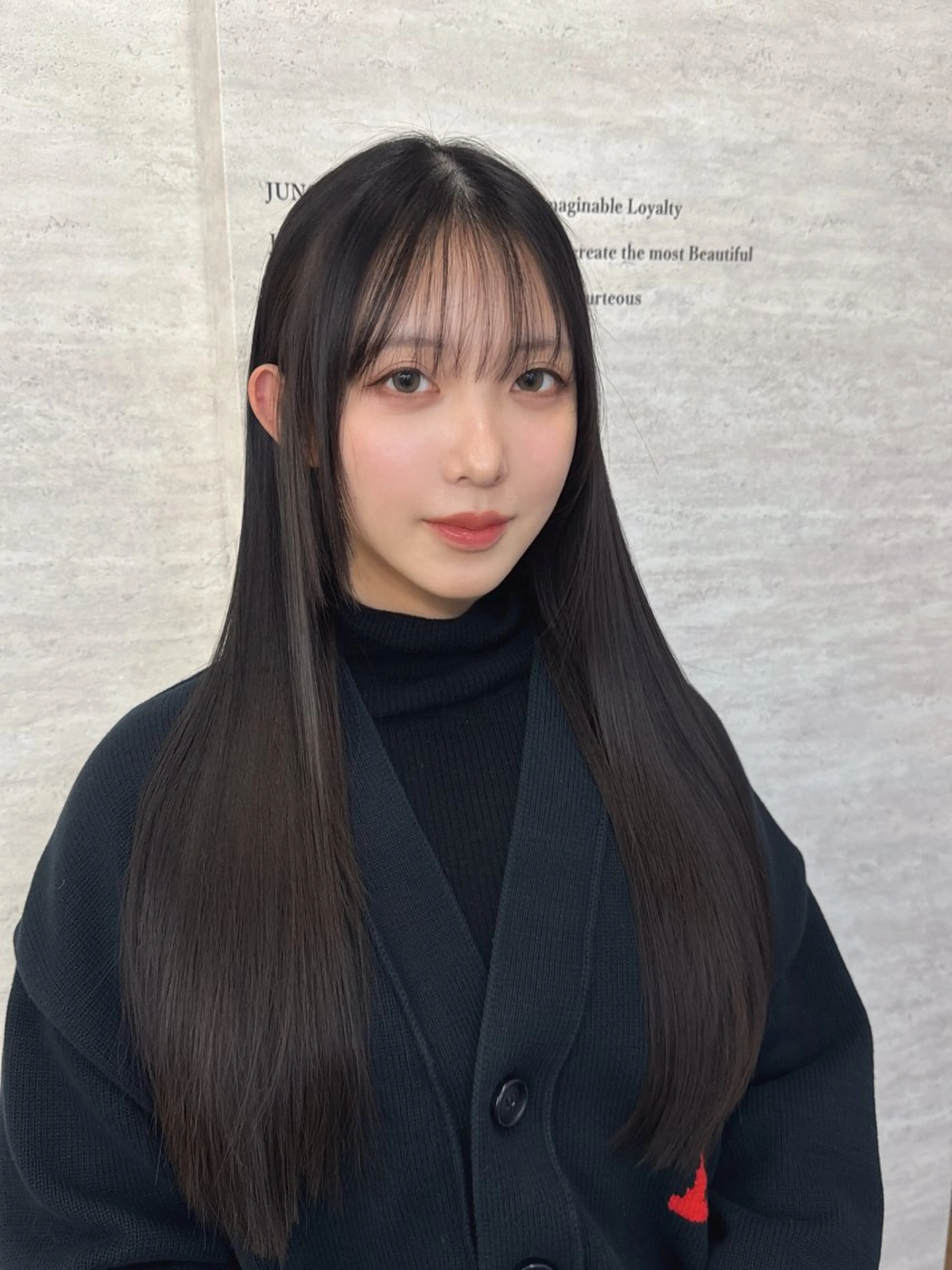 ロング ヘアアレンジ トリートメント 韓国レイヤーカット/ 儚げカラーチナツのヘアスタイル