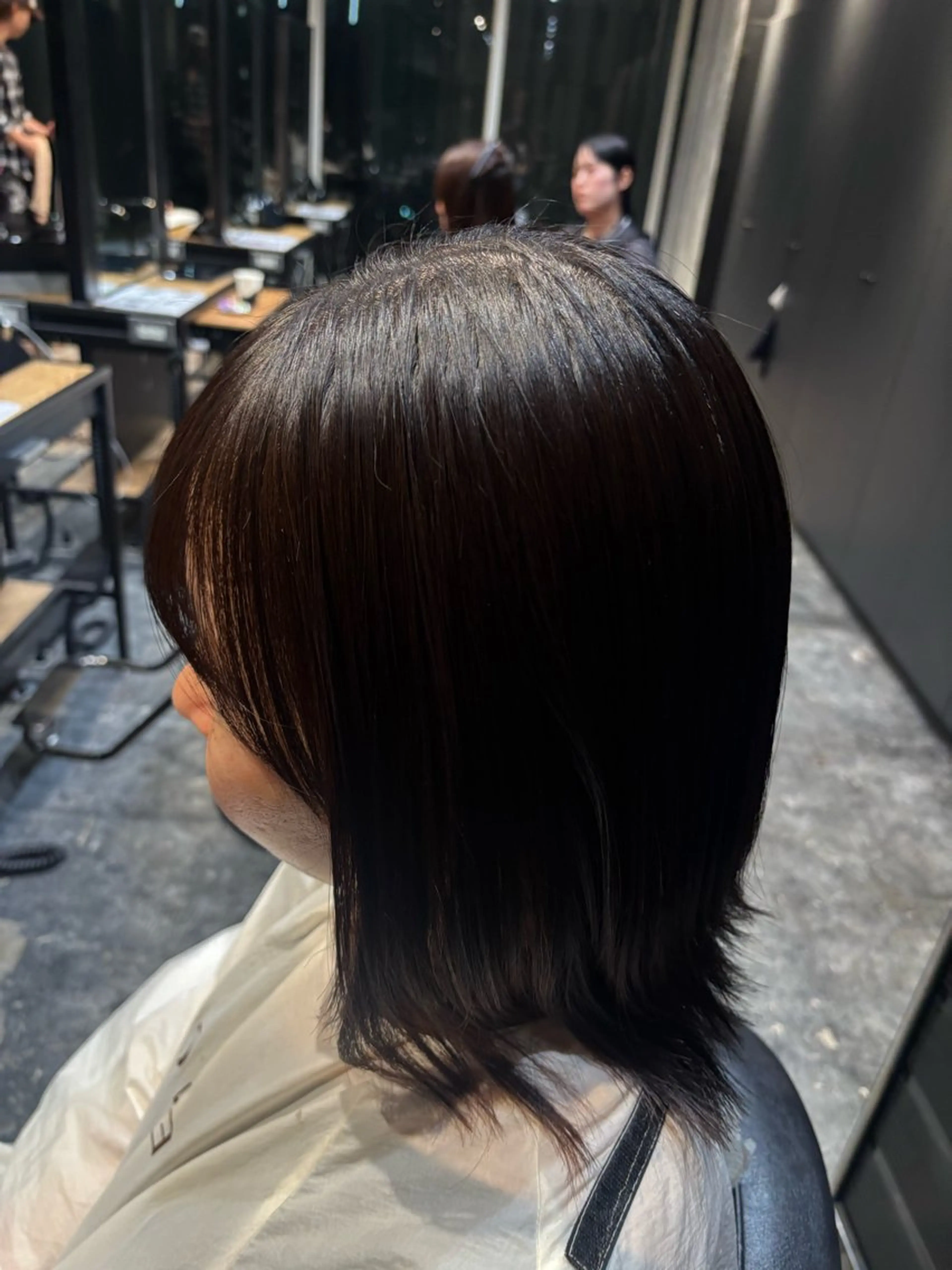 ミディアム 縮毛矯正 トリートメント 縮毛矯正/カラー みかみれんのヘアスタイル