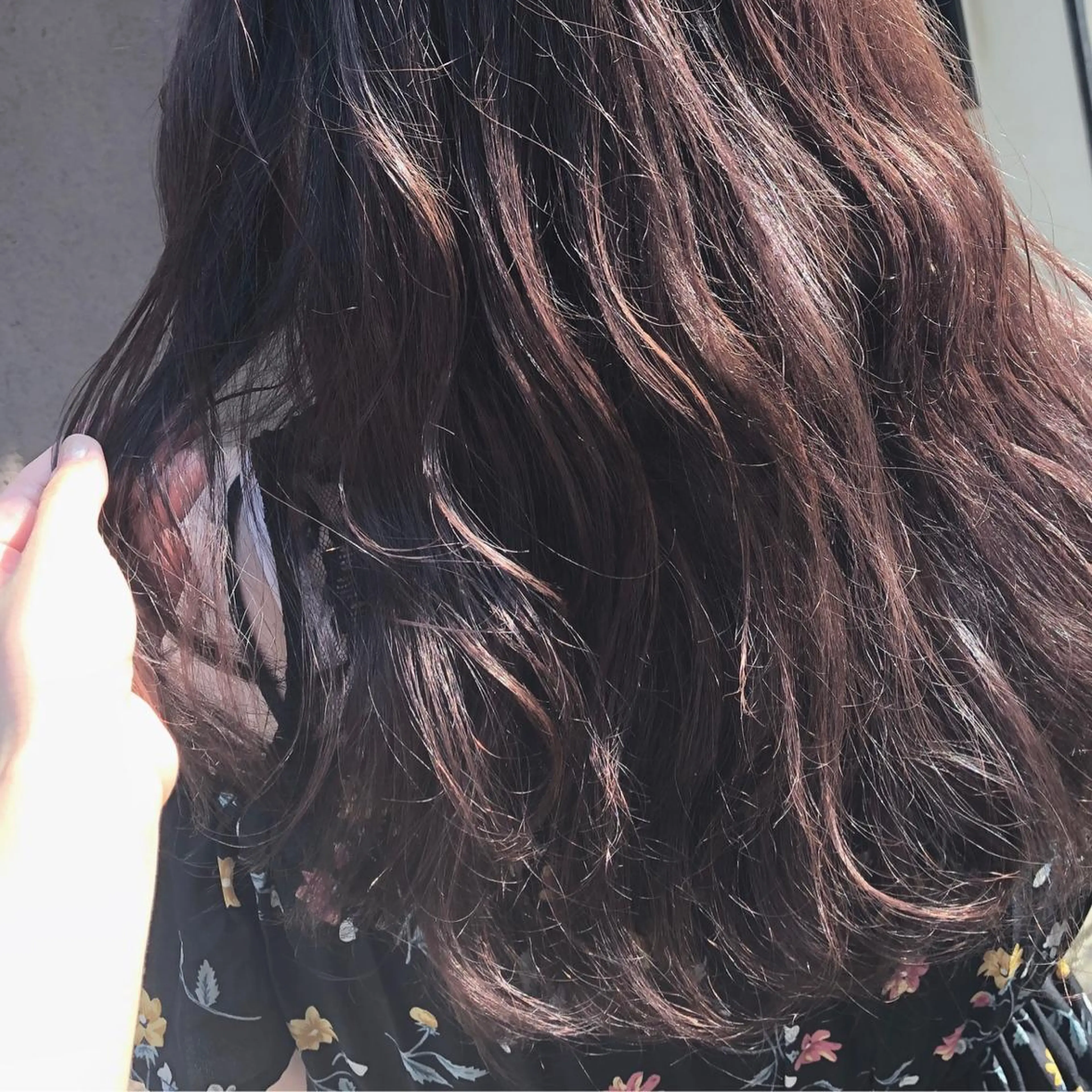 ロング カラー 透明感カラー ピンクカラー sano sayakaのヘアスタイル