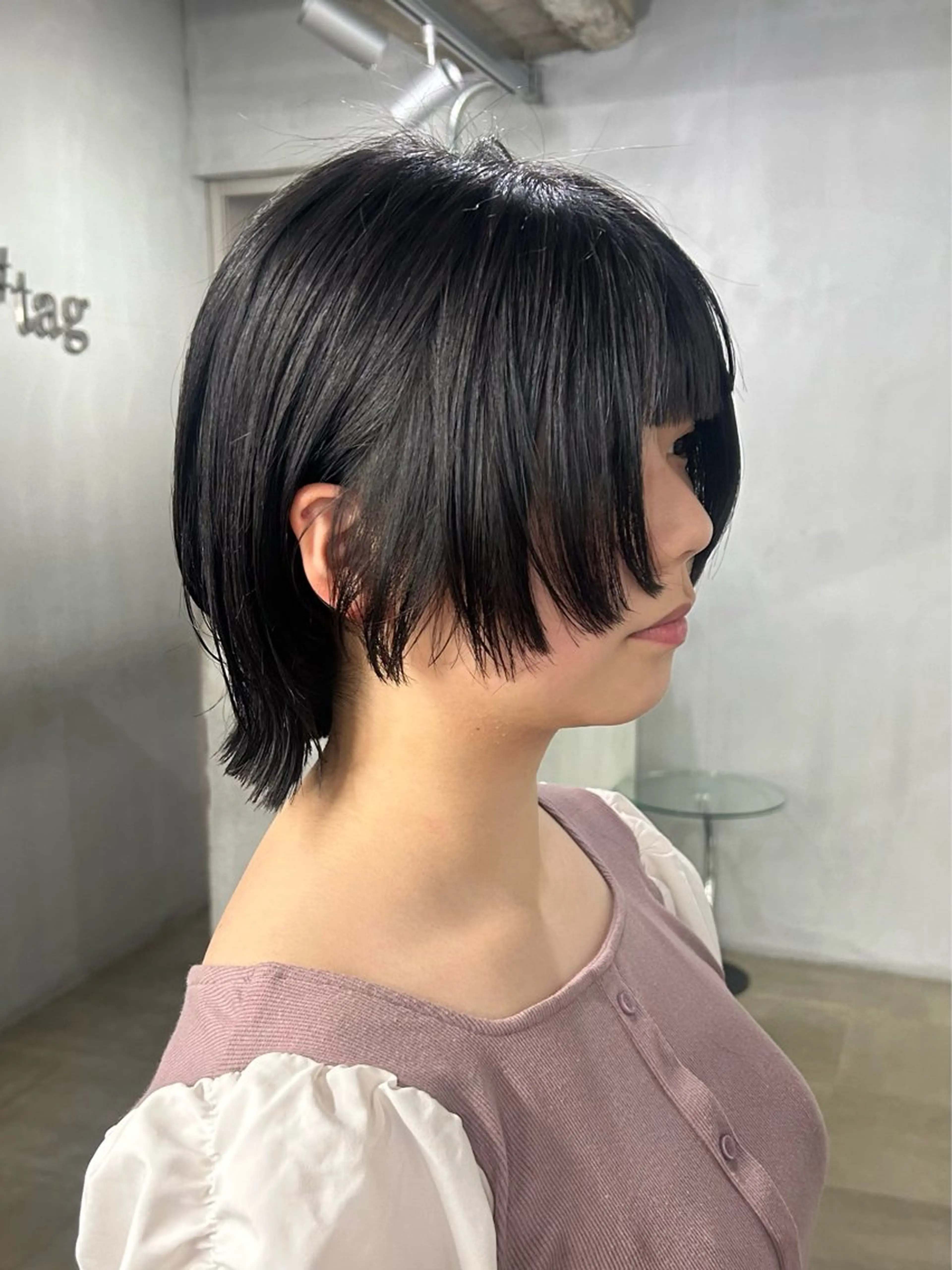 ショート ボブ ウルフカット カット #tag  田島 純奈のヘアスタイル