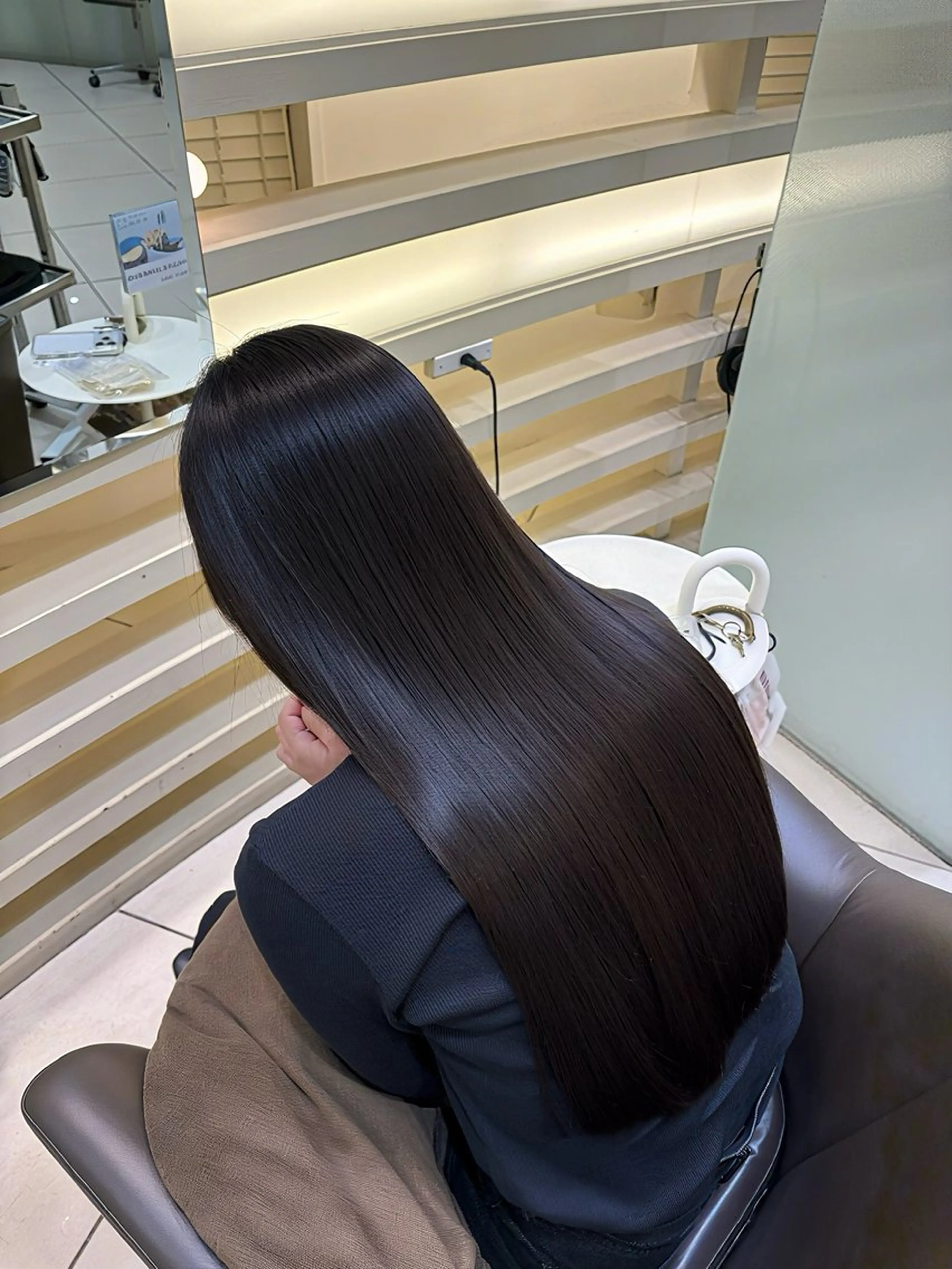 ロング 縮毛矯正 トリートメント 縮毛矯正/艶髪/ チホリのヘアスタイル