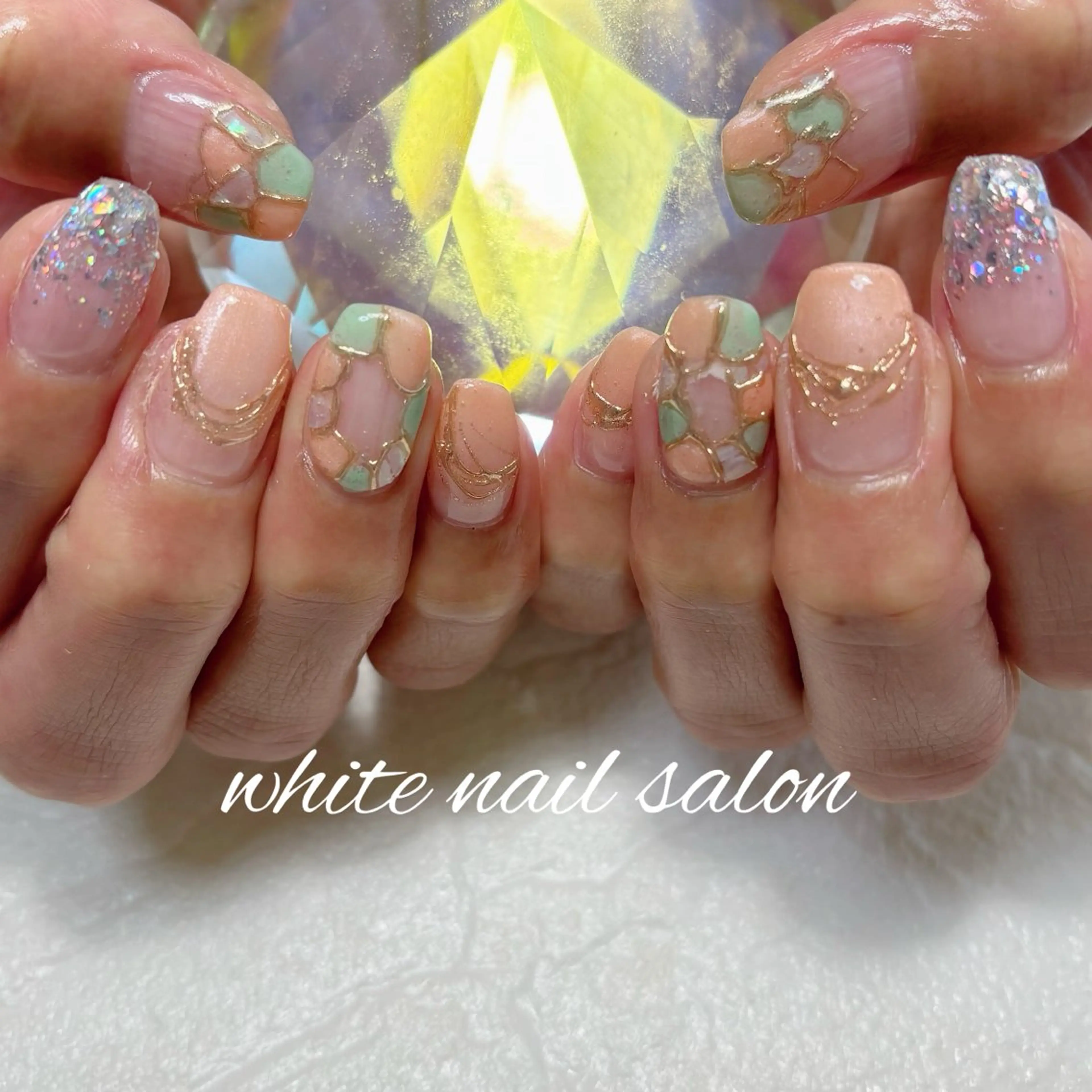 ネイル フットネイル ハンドネイル white nail salonのネイルデザイン