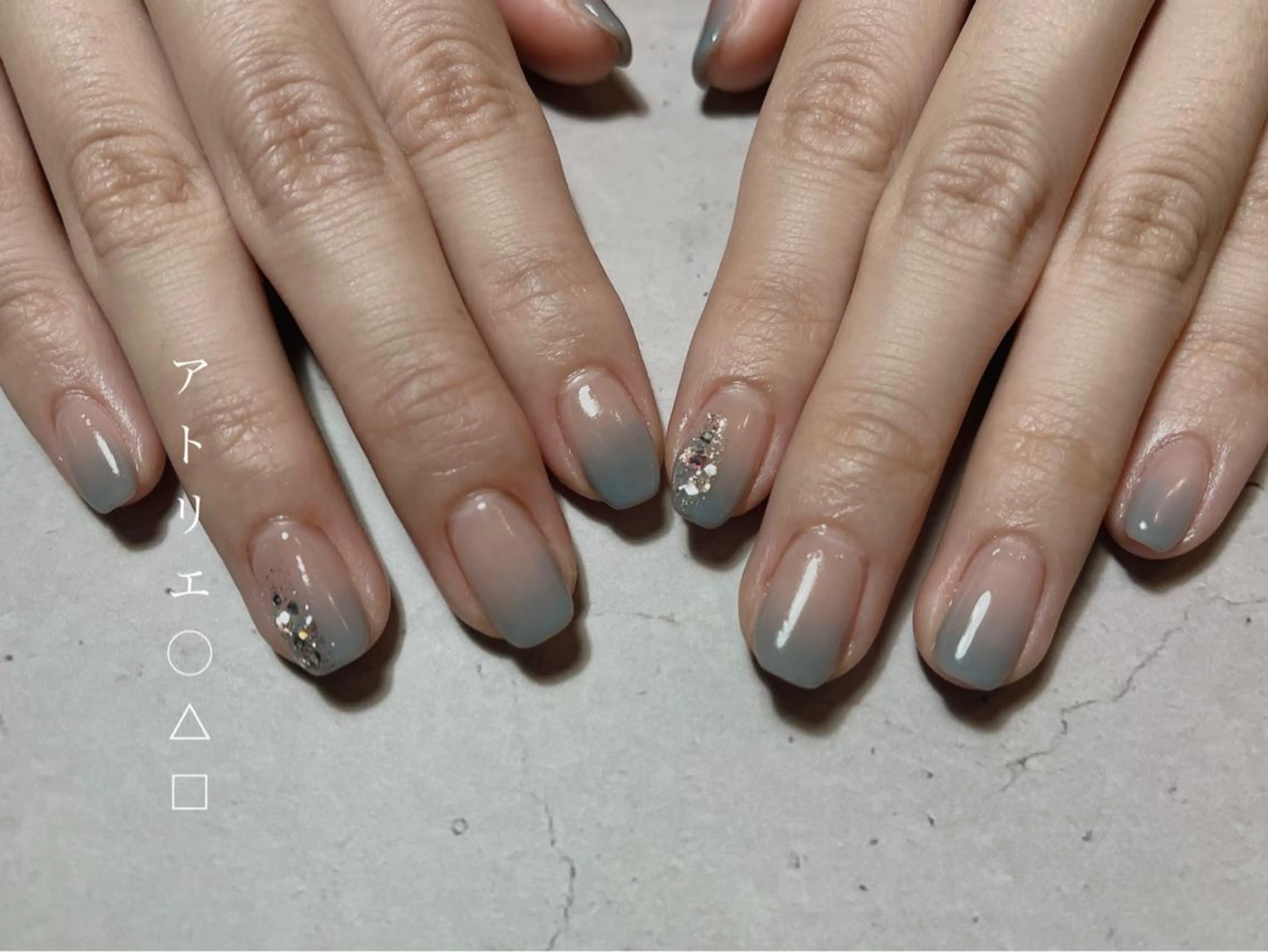 ネイル 春ネイル ハンドネイル アトリエ ○△□のネイルデザイン