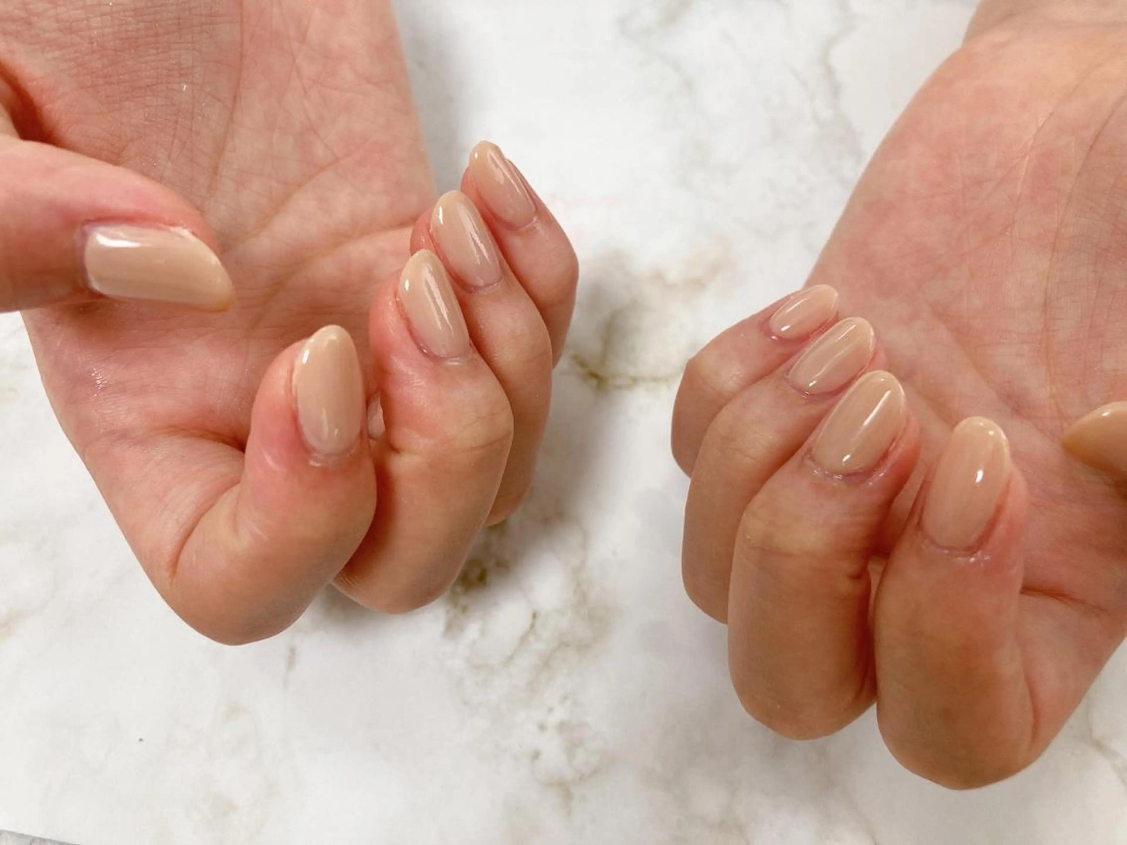 ネイル ワンカラーネイル ハンドネイル Mogu nail 二子玉川のネイルデザイン