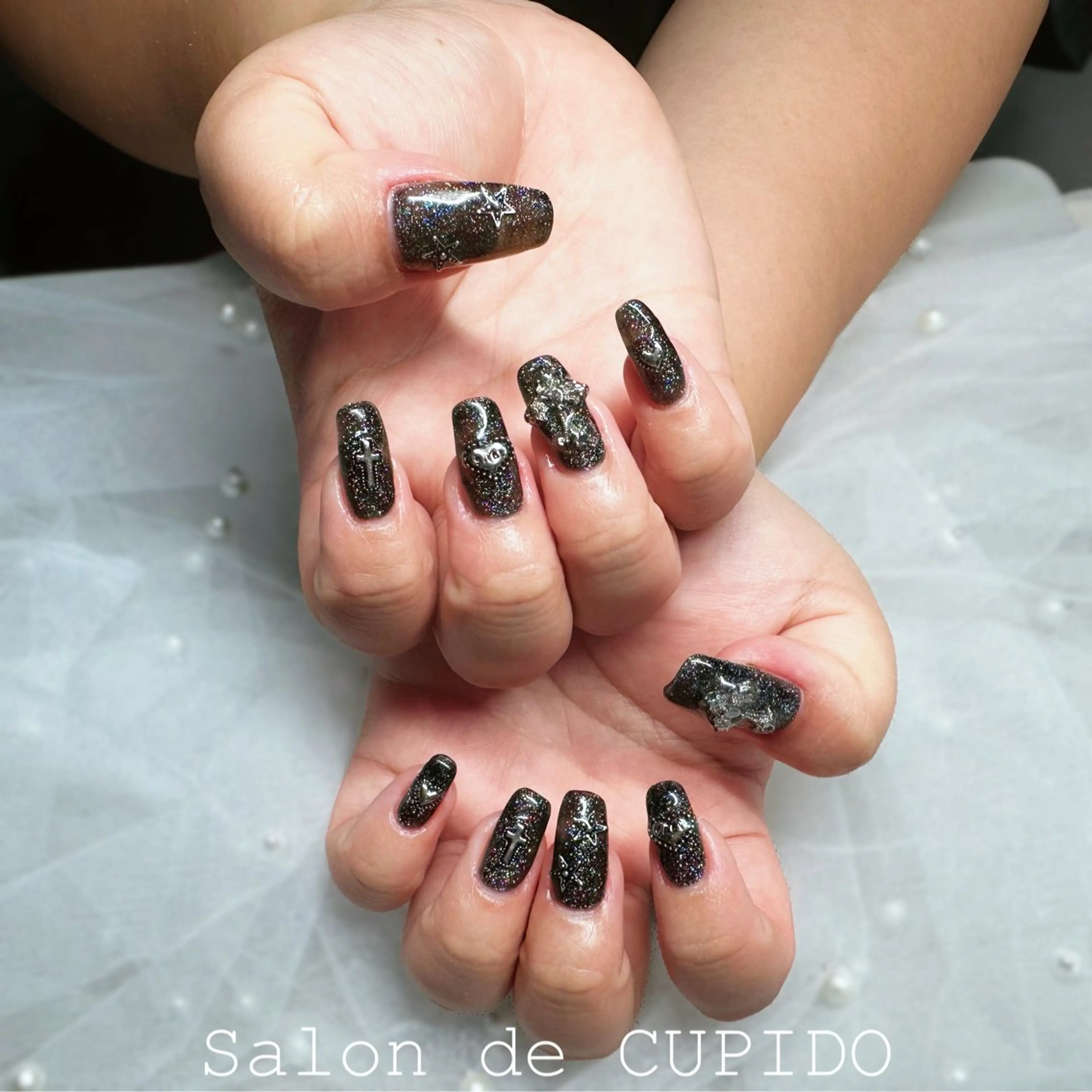 ネイル アートネイル フラッシュネイル ラメ(グリッター) Salon de CUPIDOのネイルデザイン