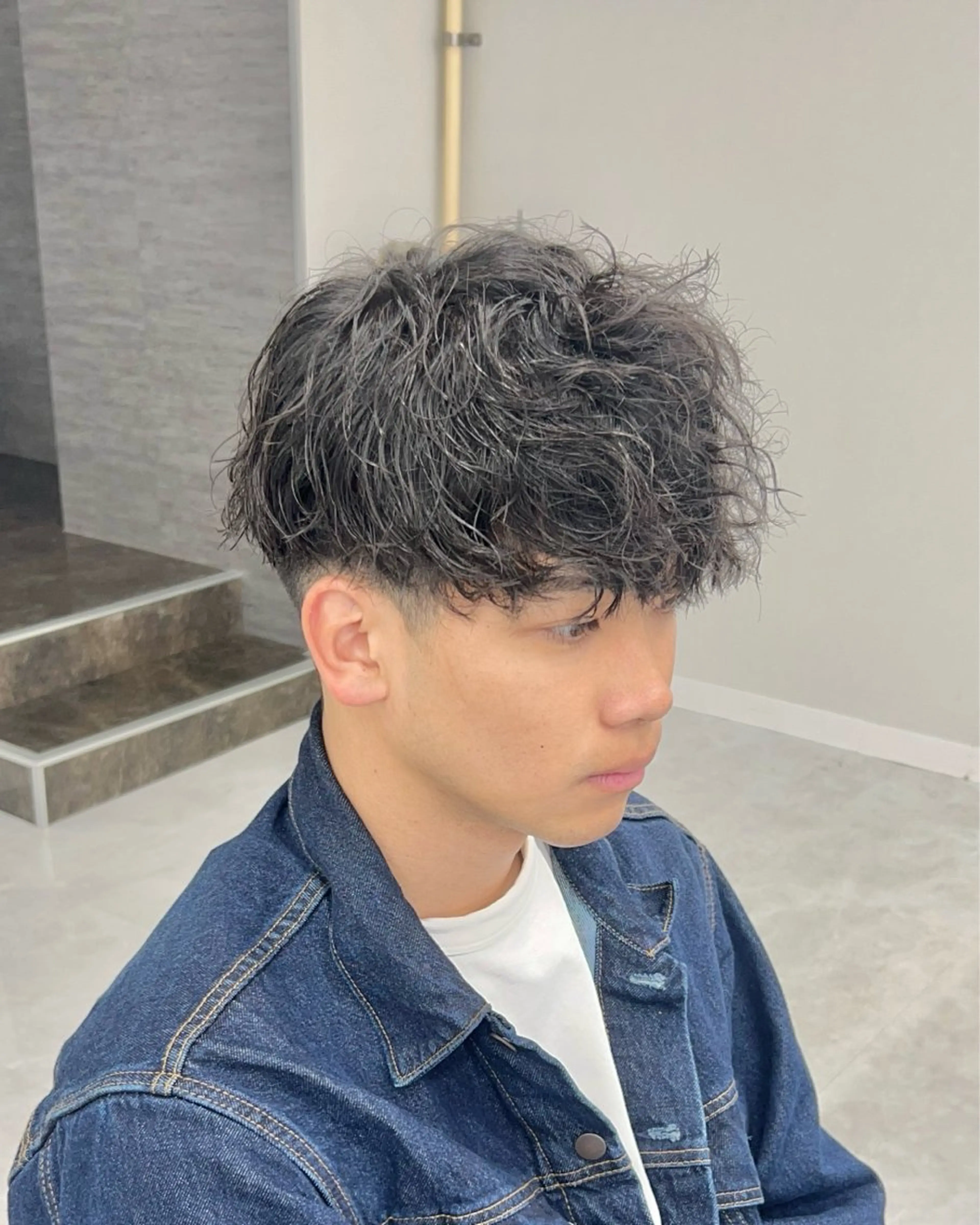 パーマ メンズ カット パーマ トリートメント ヘアセット シャドウパーマ/ メンズ/KENTAのヘアスタイル