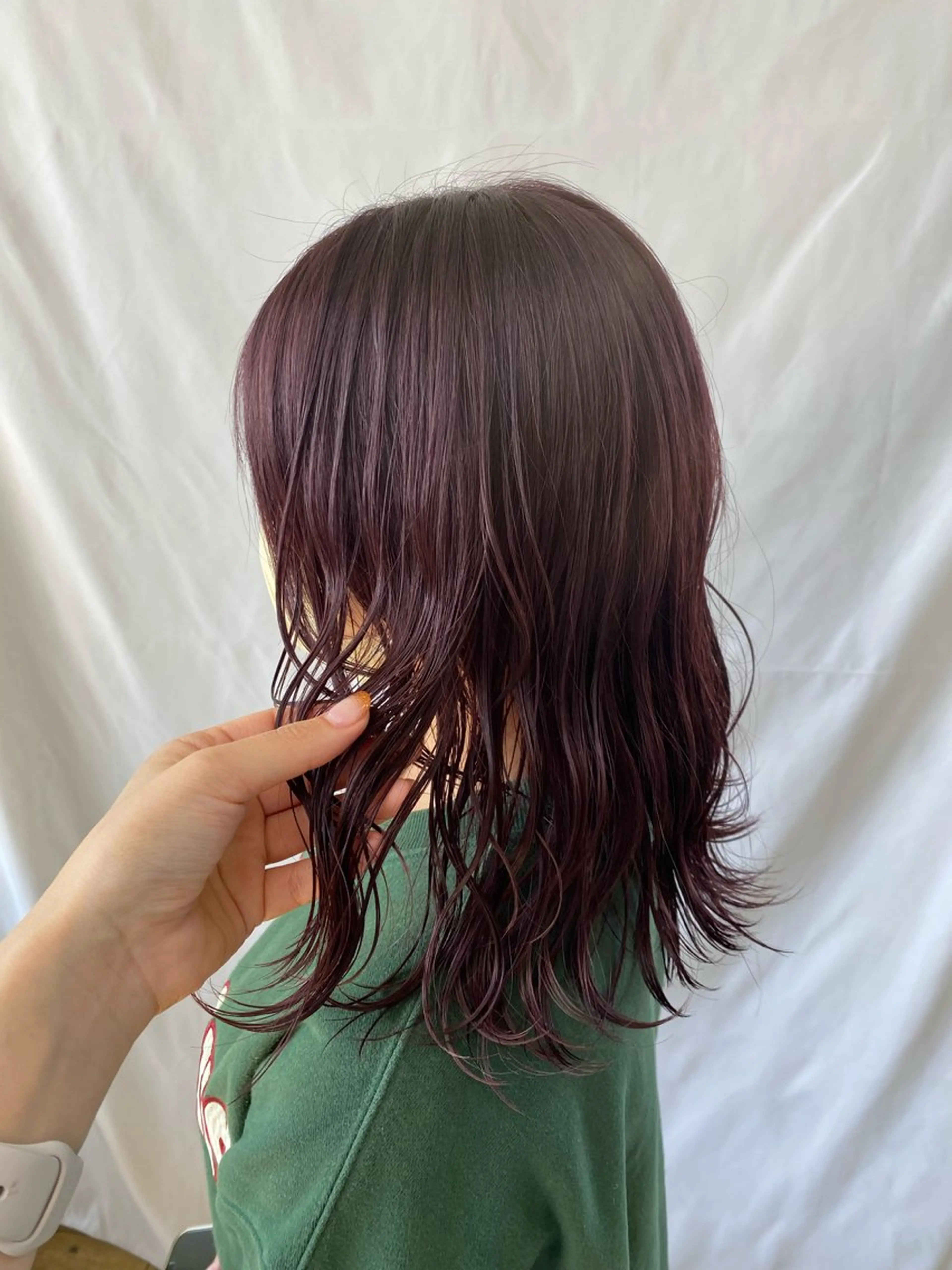 セミロング カラー カット ヘアカラー 鹿児島 聖来のヘアスタイル